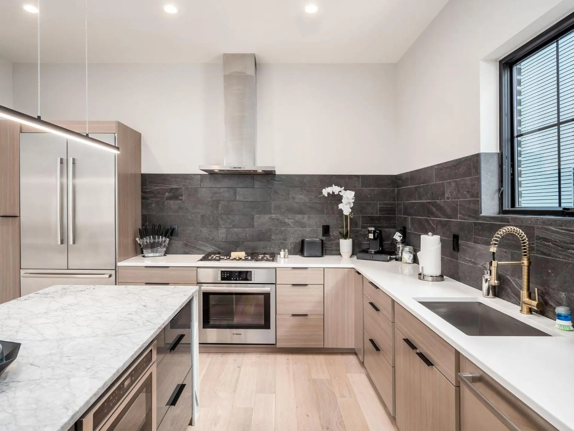 Kitchen or kitchenette in Historic German Village Industrial Masterpiece