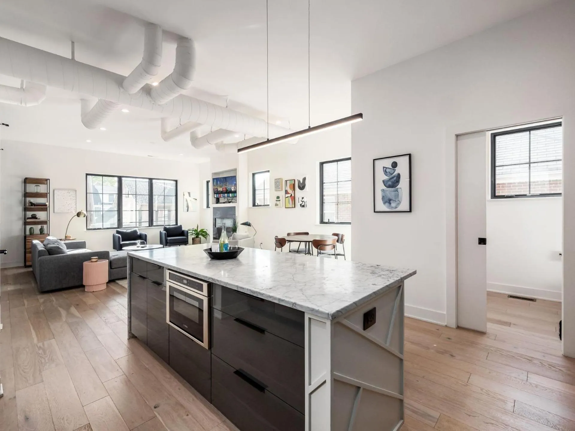 Kitchen or kitchenette in Historic German Village Industrial Masterpiece