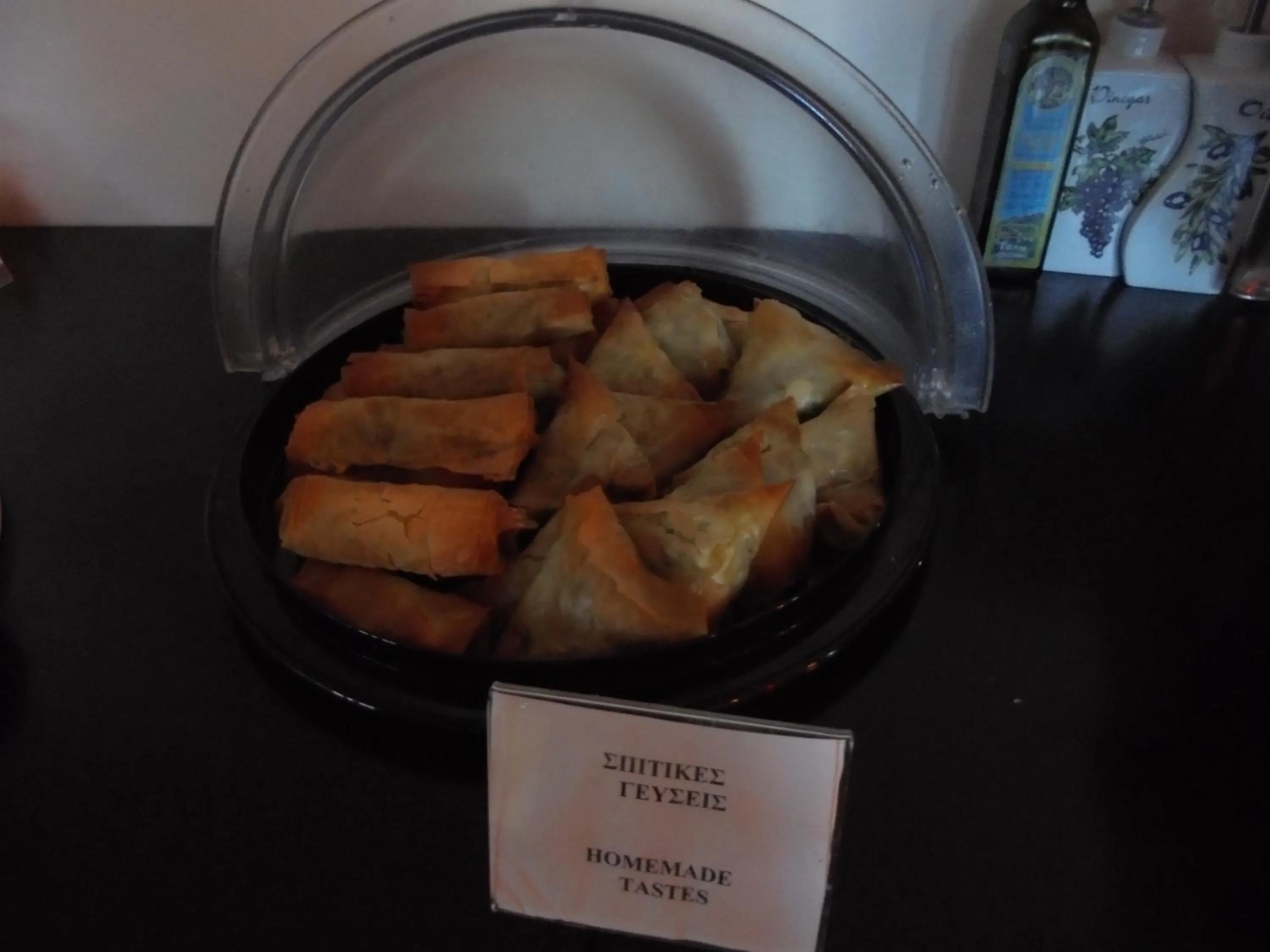 Food close-up in Byzantion Hotel