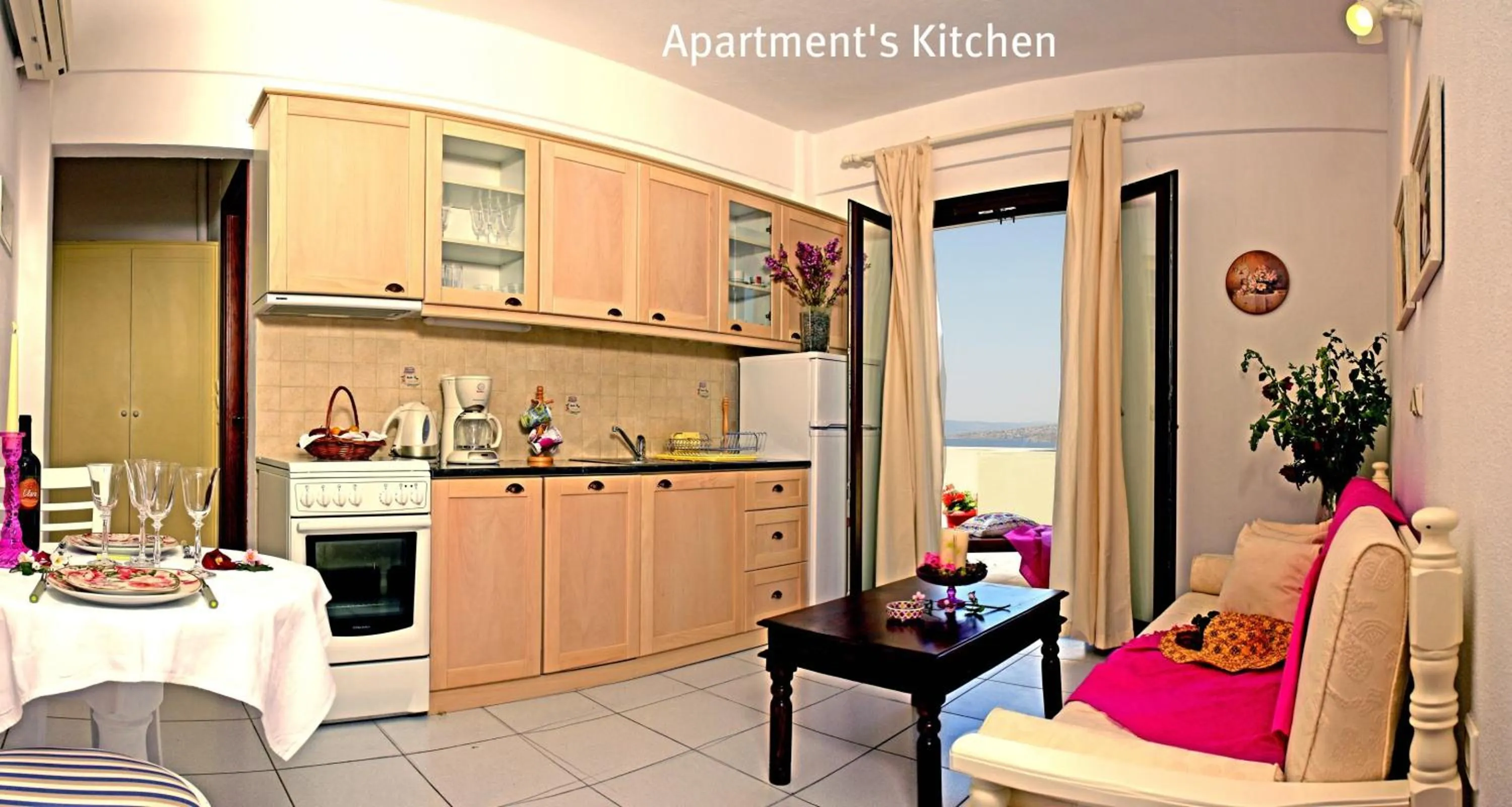 Kitchen or kitchenette in Clara Resort