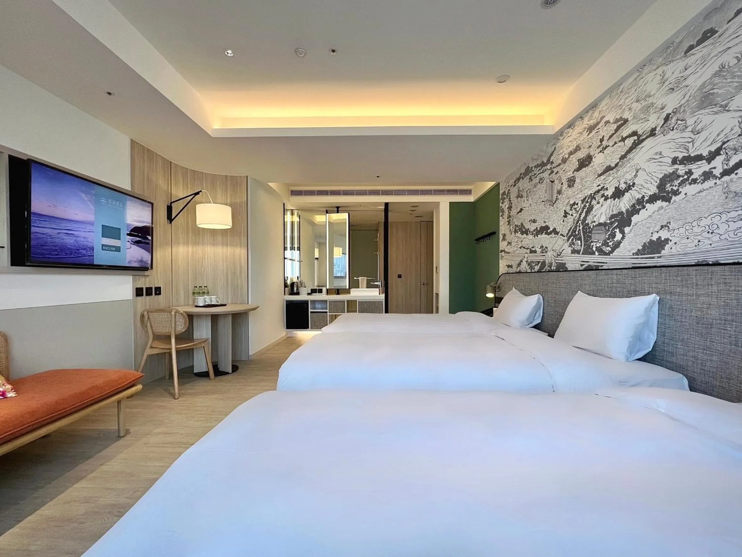 Photo of the whole room, Bed in Boutech JianTan Hotel