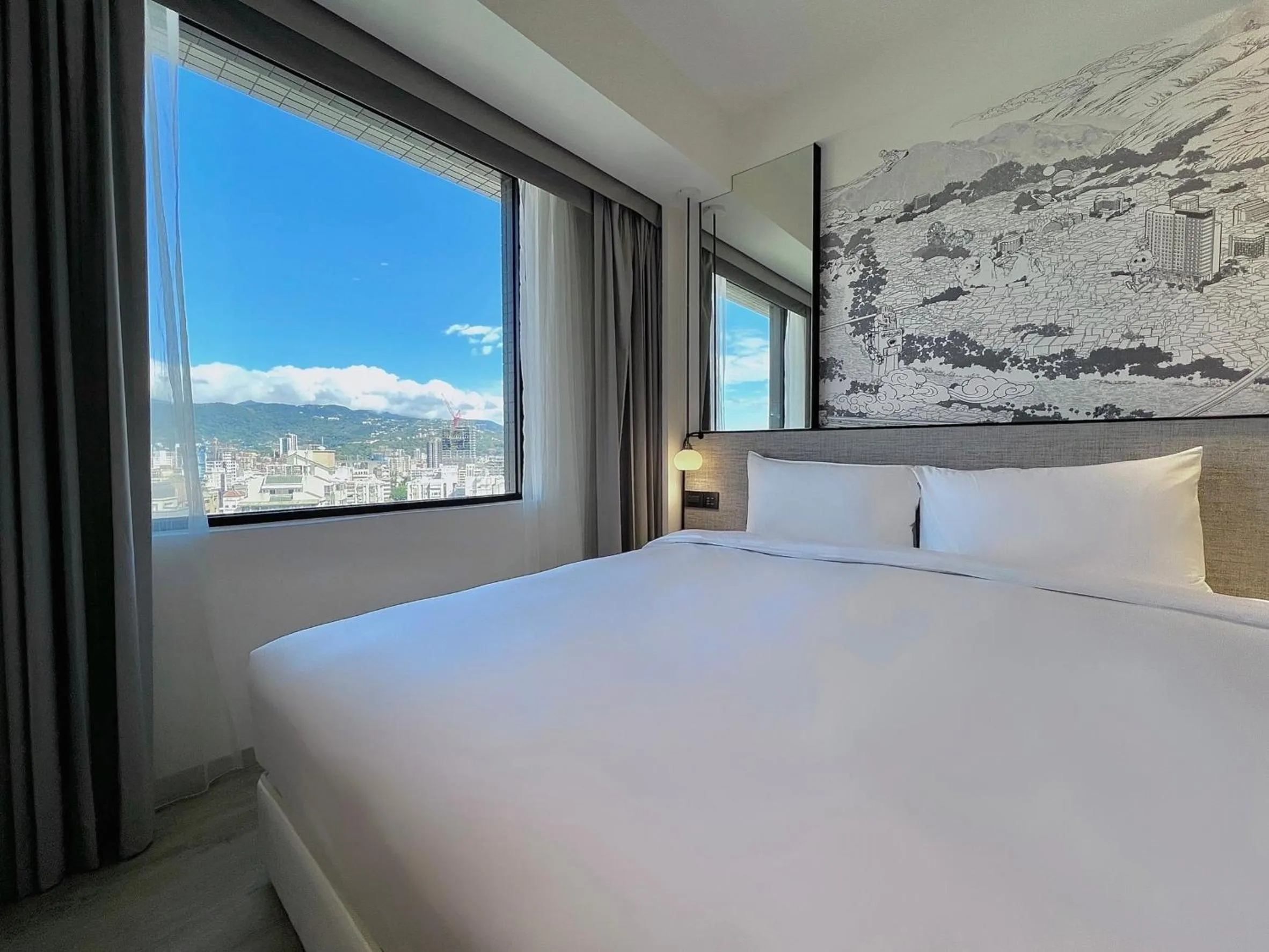 View (from property/room), Bed in Boutech JianTan Hotel