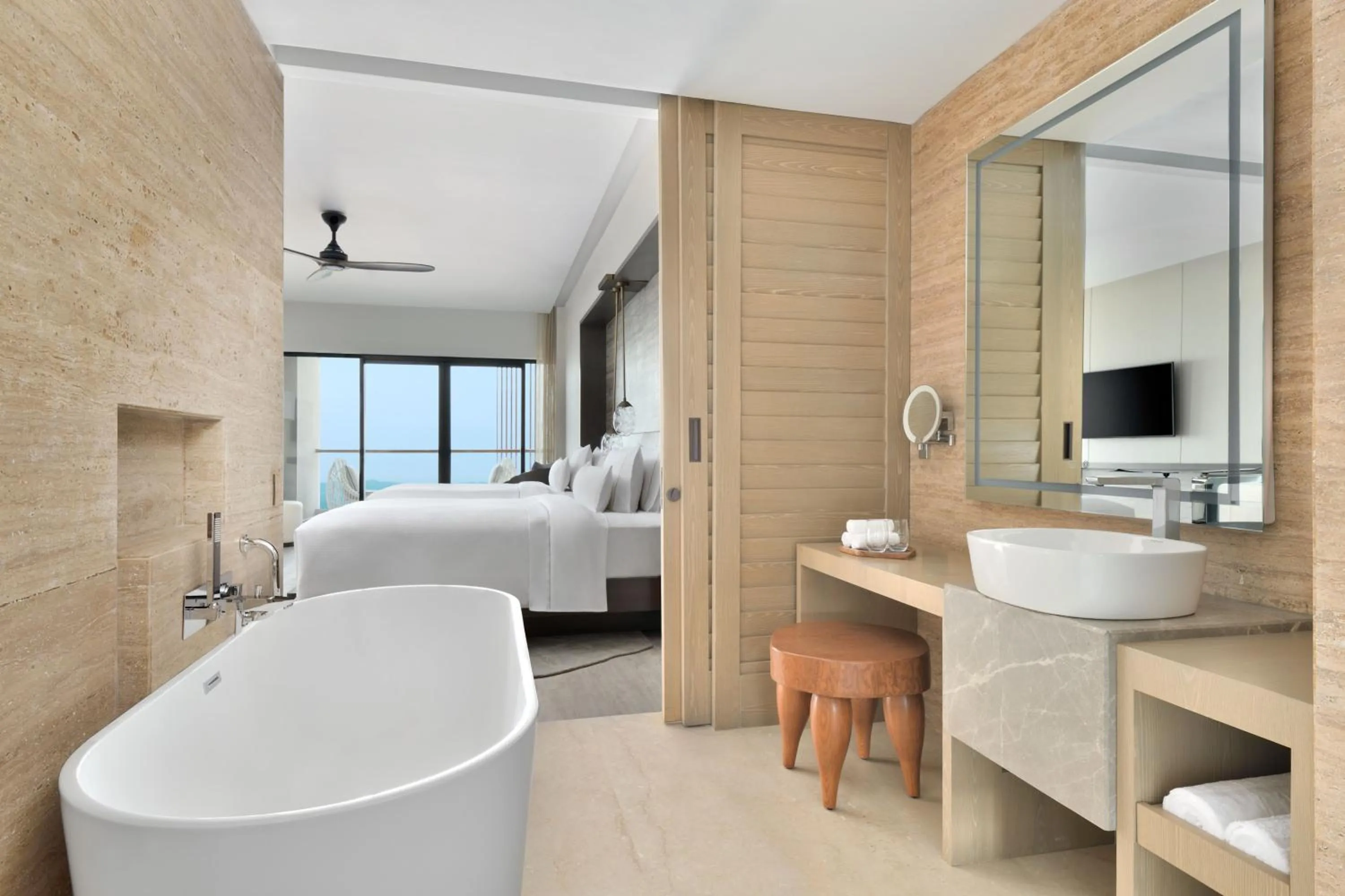 Bathroom, Bed in The Westin Resort & Spa Himalayas