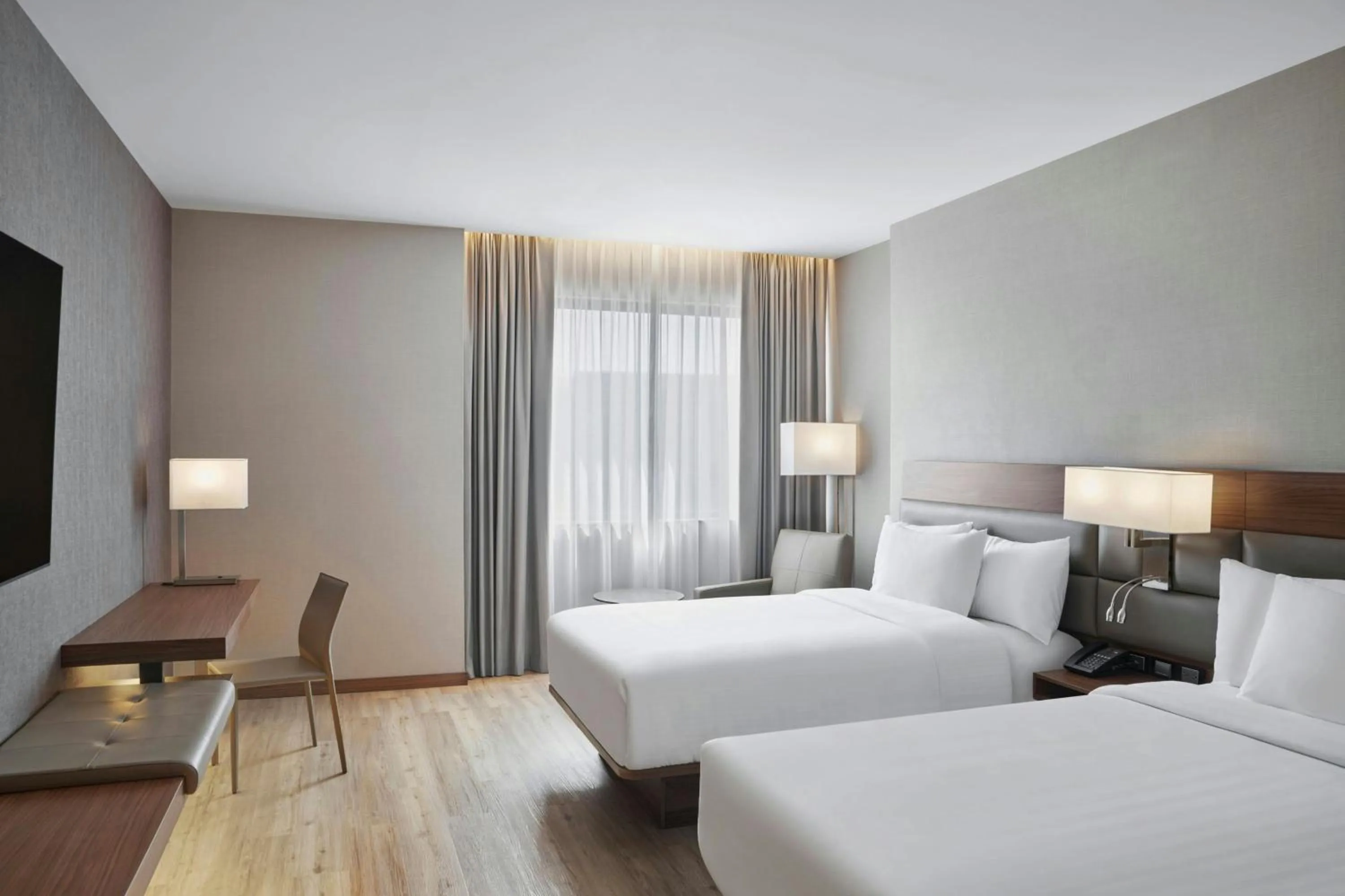 Photo of the whole room, Bed in AC Hotel by Marriott Saltillo