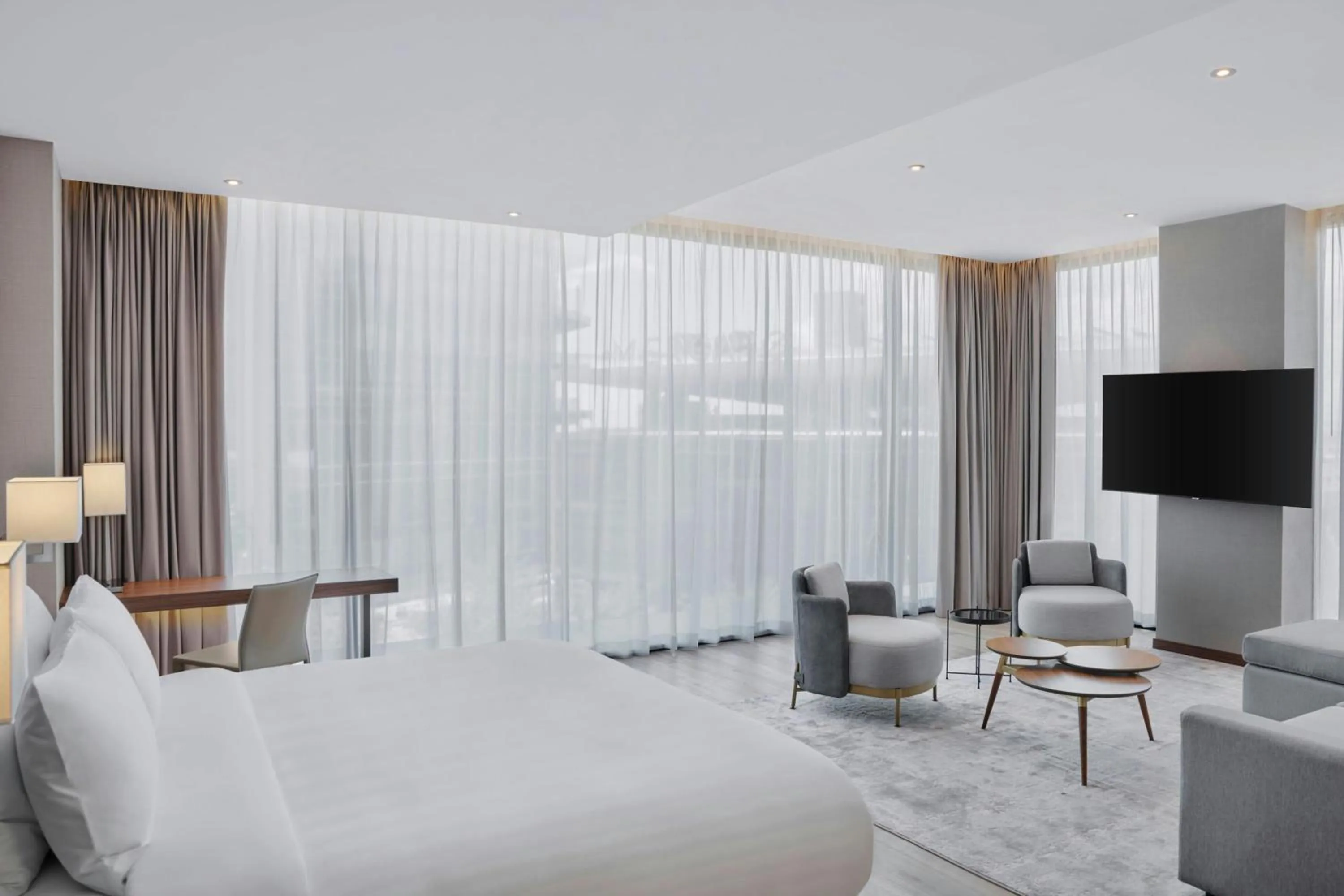 Photo of the whole room, Bed in AC Hotel by Marriott Saltillo