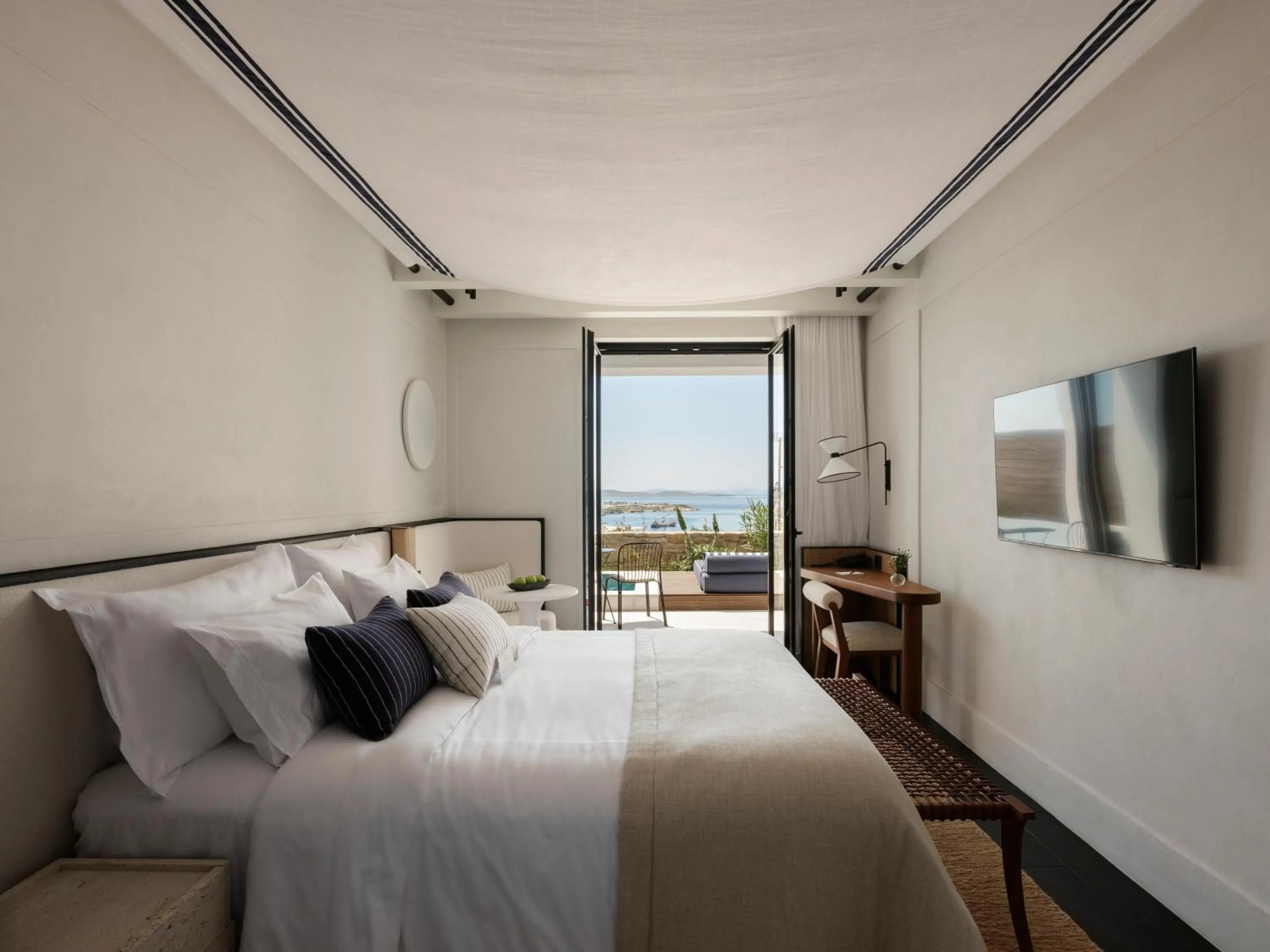 View (from property/room), Bed in Anandes Hotel