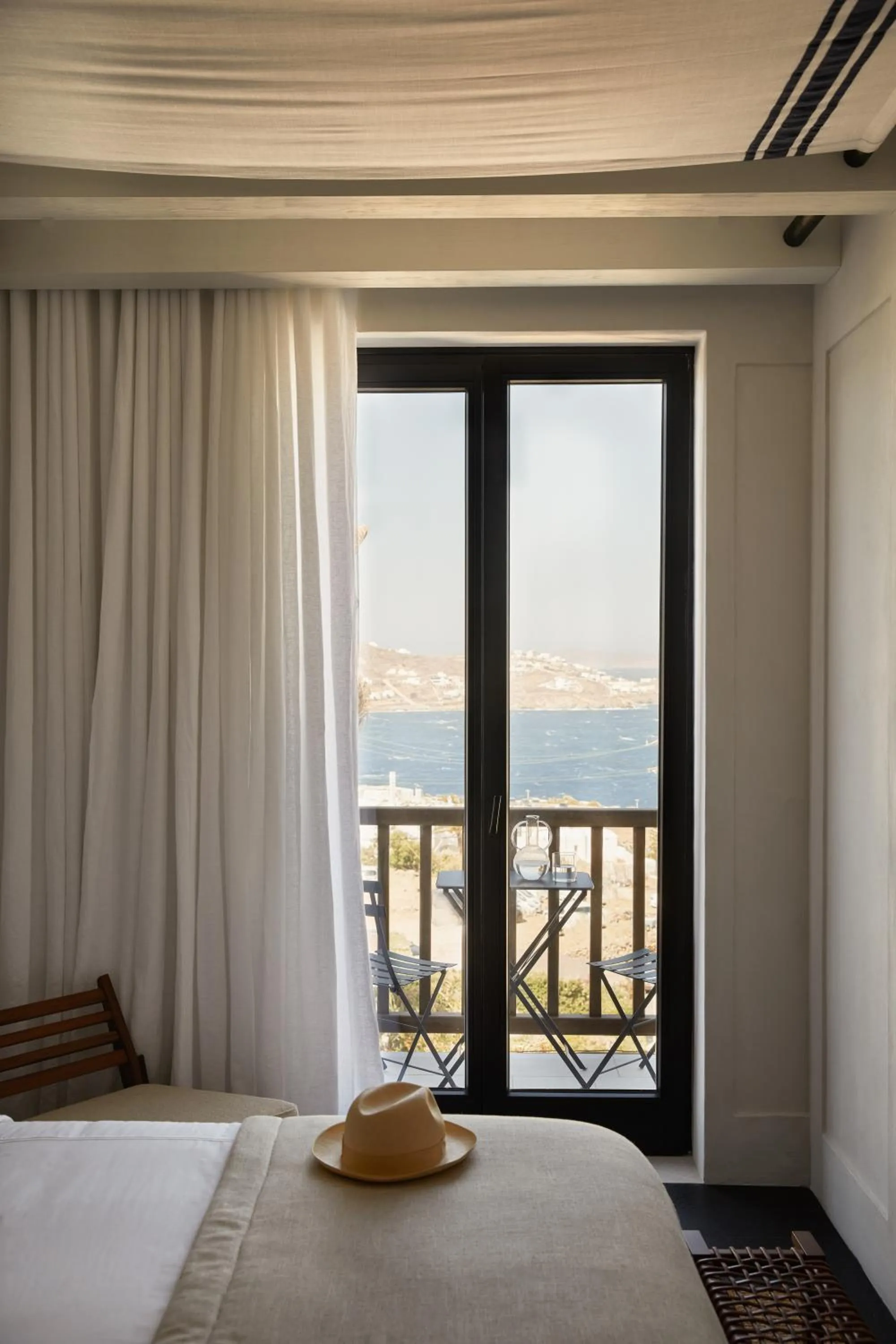 View (from property/room), Bed in Anandes Hotel