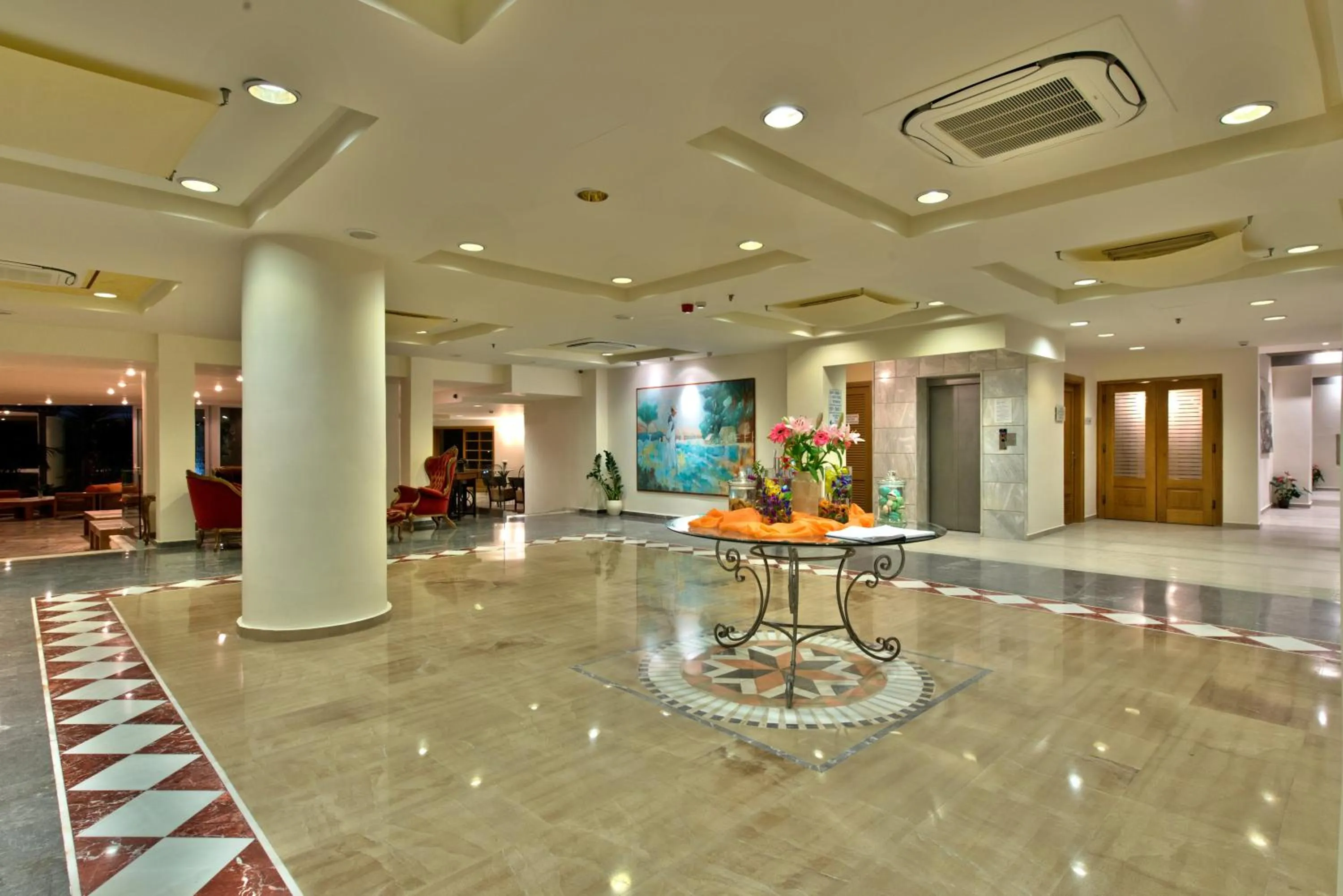 Lobby or reception in Minos Hotel