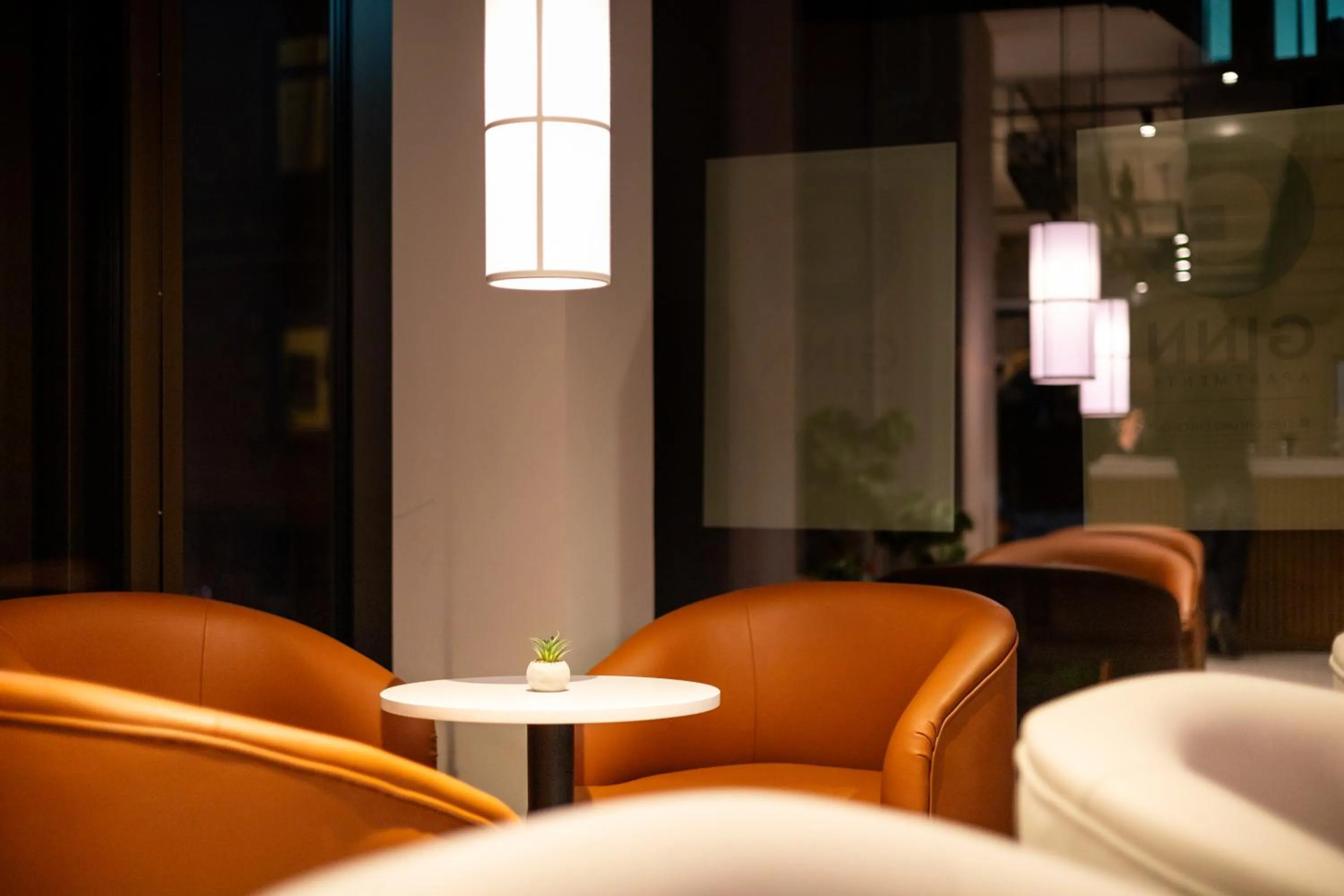 Lounge or bar in GINN Apartment-Hotel Stuttgart-Esslingen