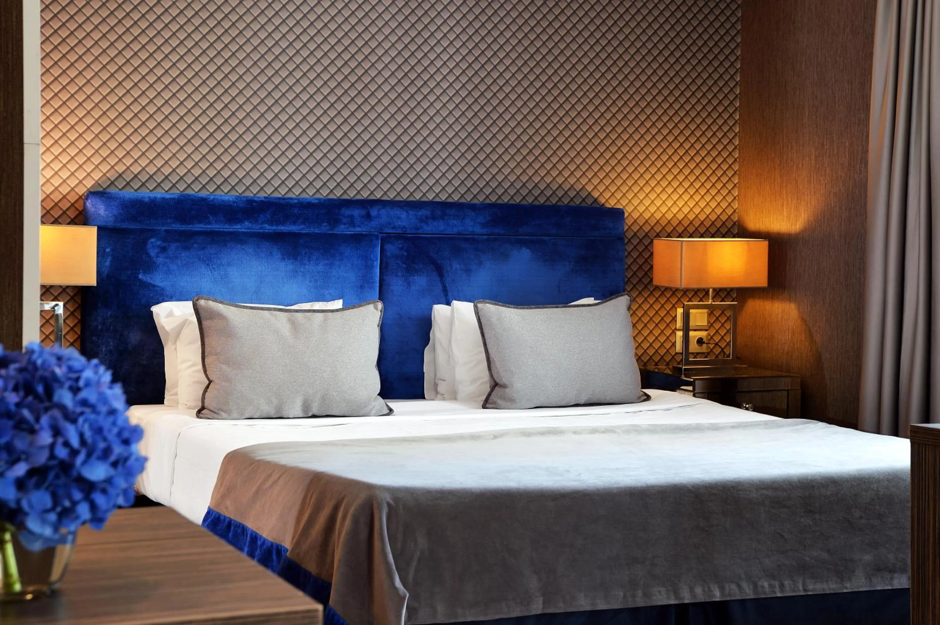 Bed in Airotel Alexandros