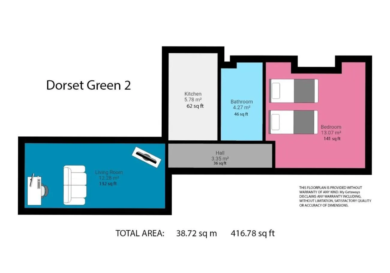 Floor plan in Dorset Green Two By My Getaways