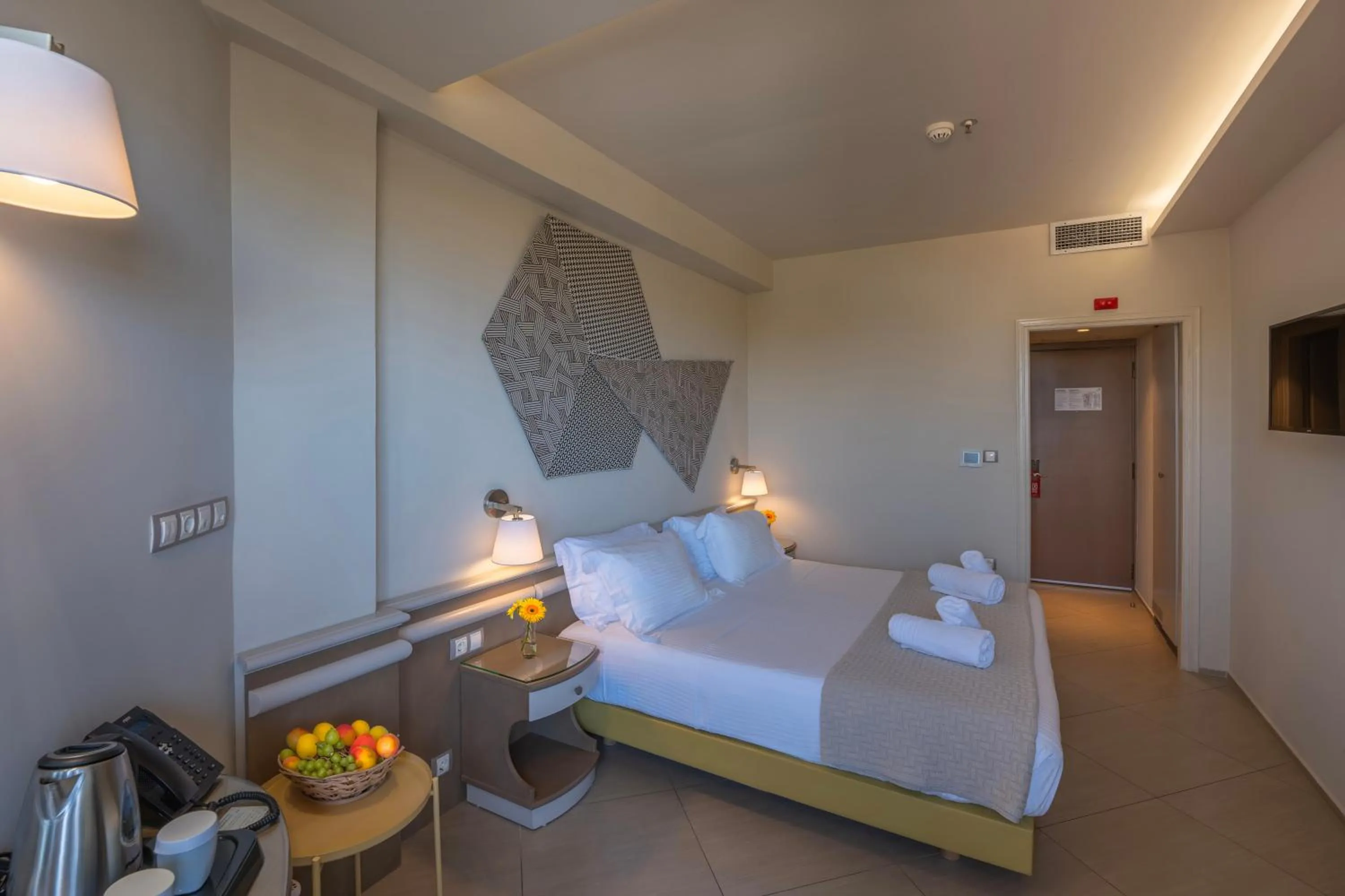 View (from property/room), Bed in Emmantina Hotel