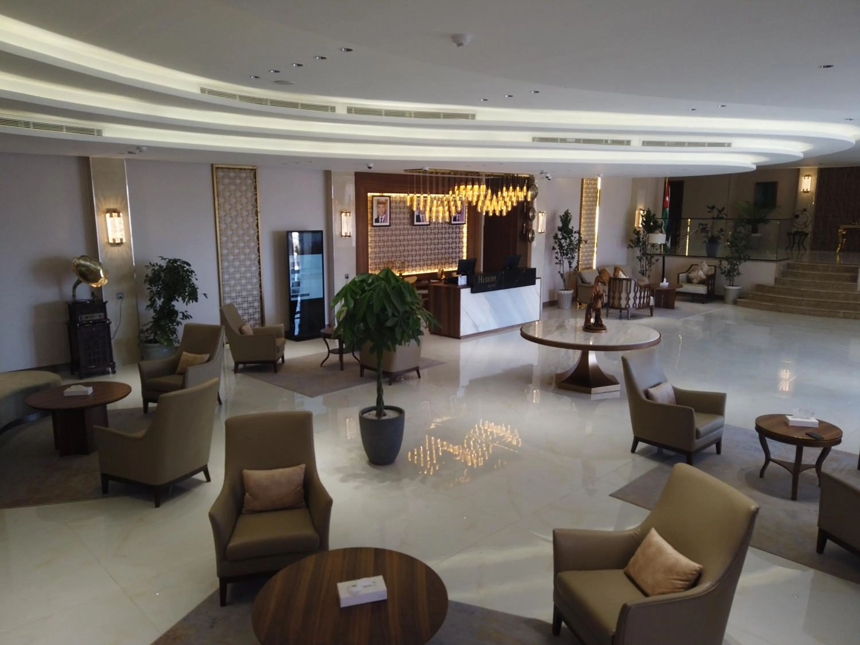 Seating area in H Luxury Hotel