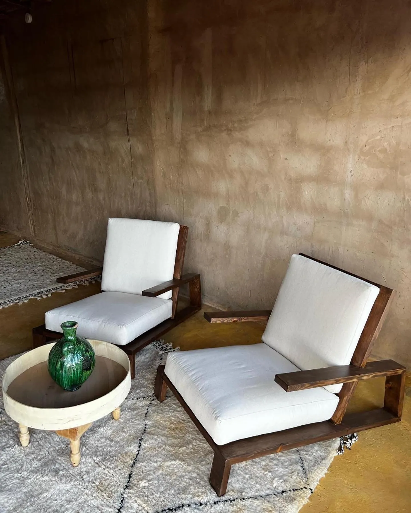 Seating area in Alkamar Camp Agafay