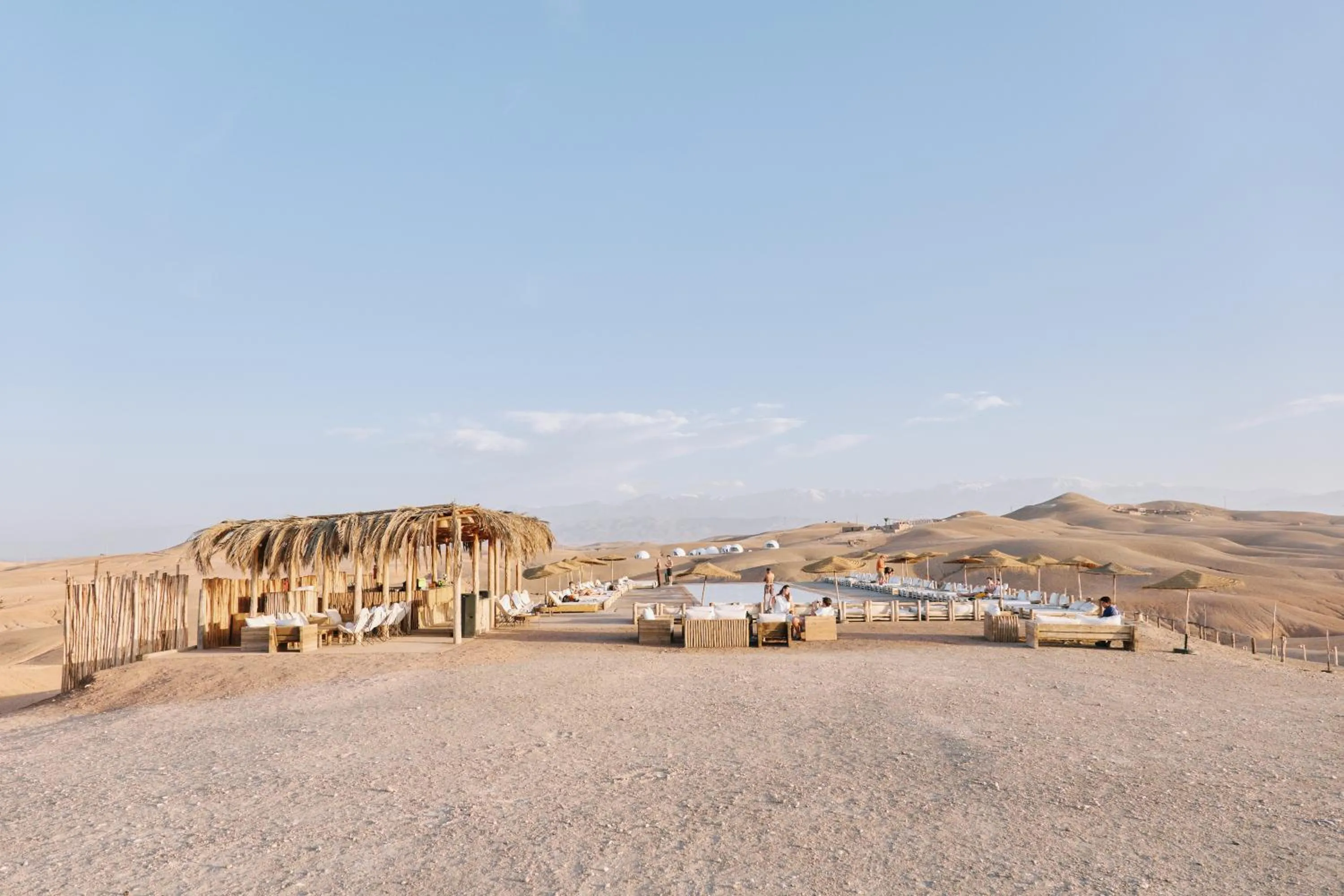 Swimming pool in Alkamar Camp Agafay