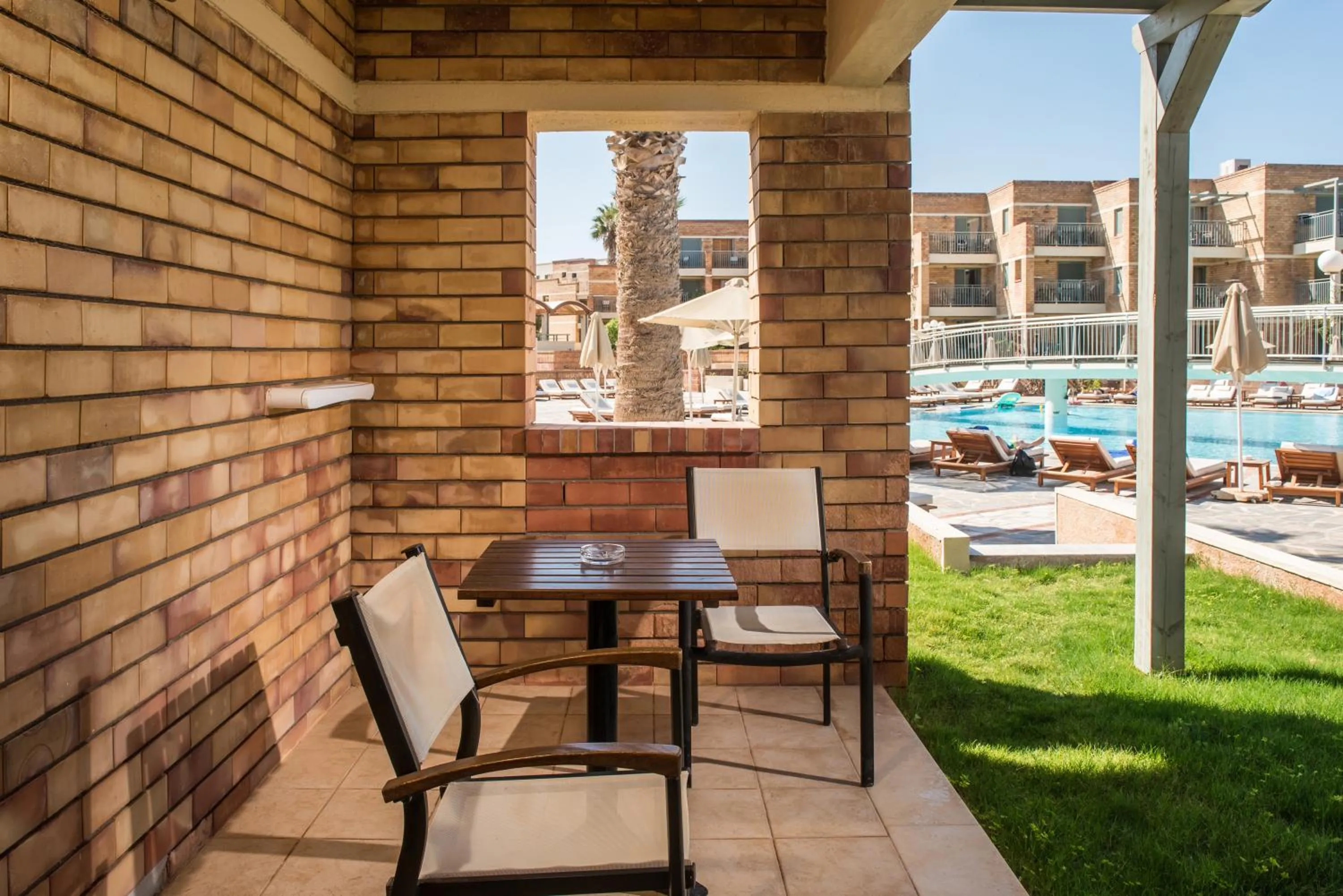 Pool view in Bella Beach Hotel