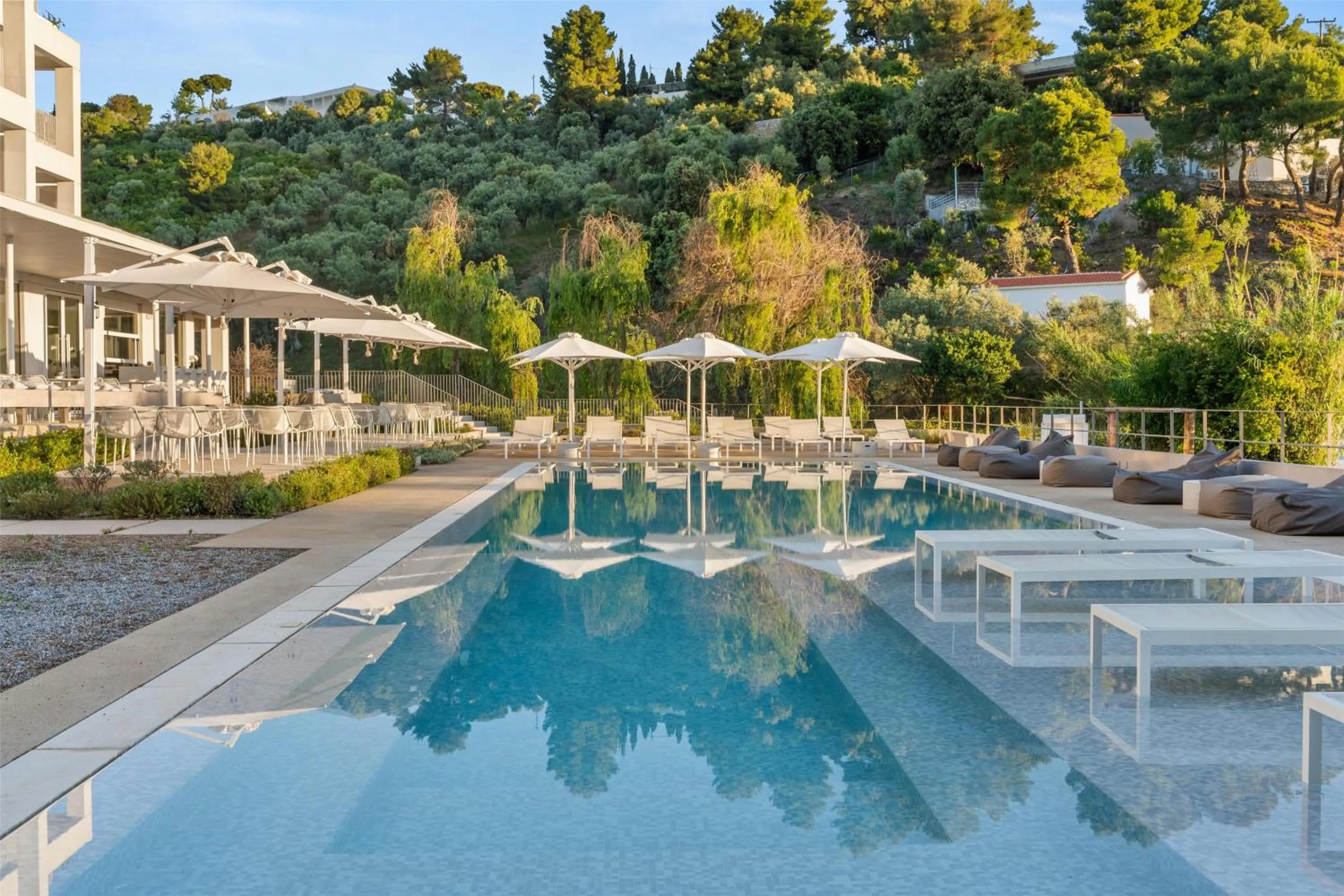 Pool view in Radisson Resort Plaza Skiathos