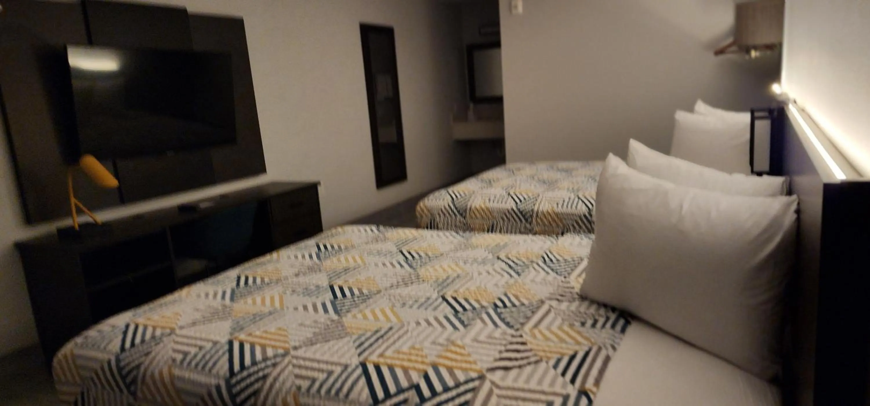 Bed in Motel 6 Aransas Pass TX