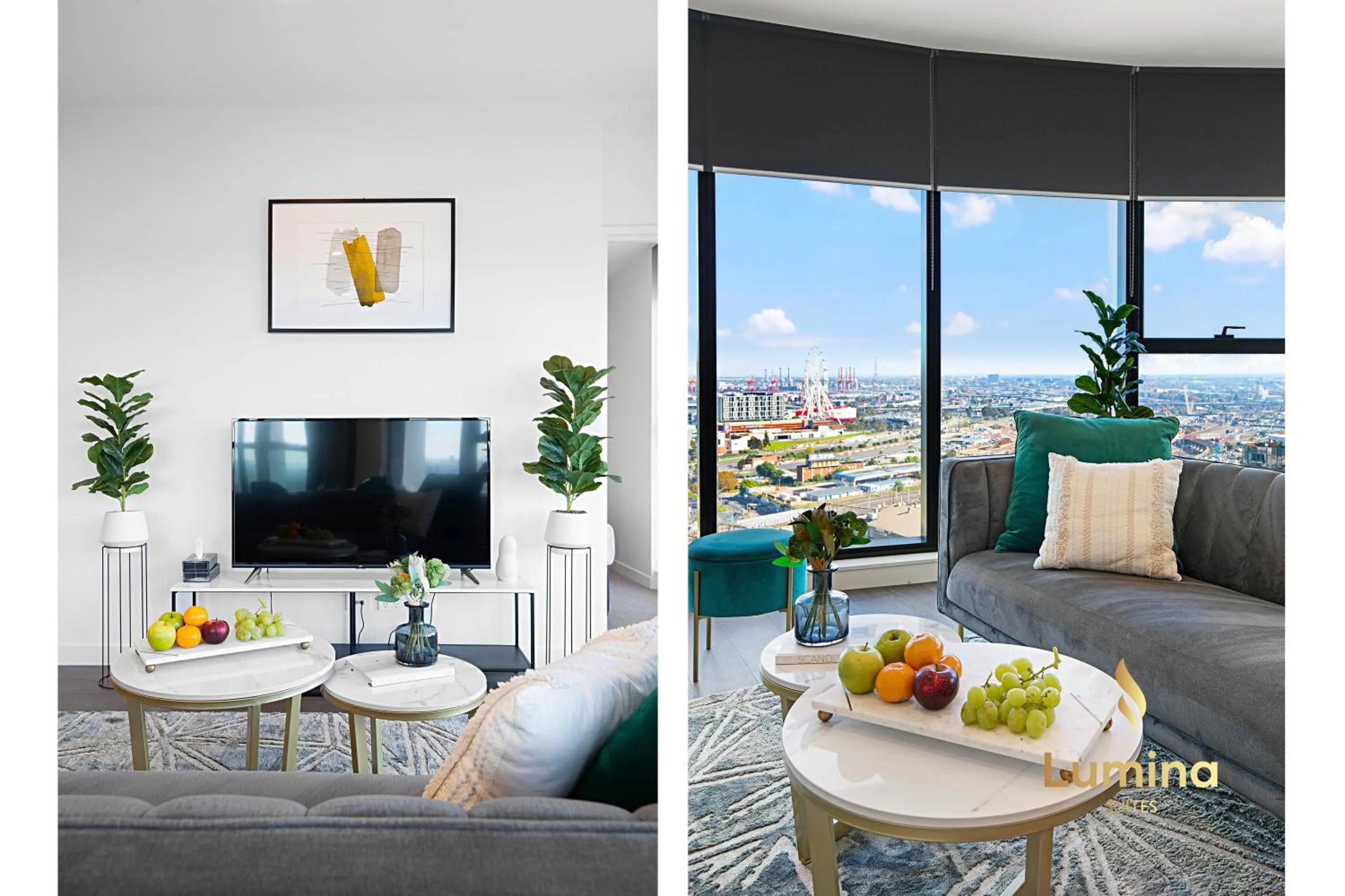 Living room in Lumina Suites