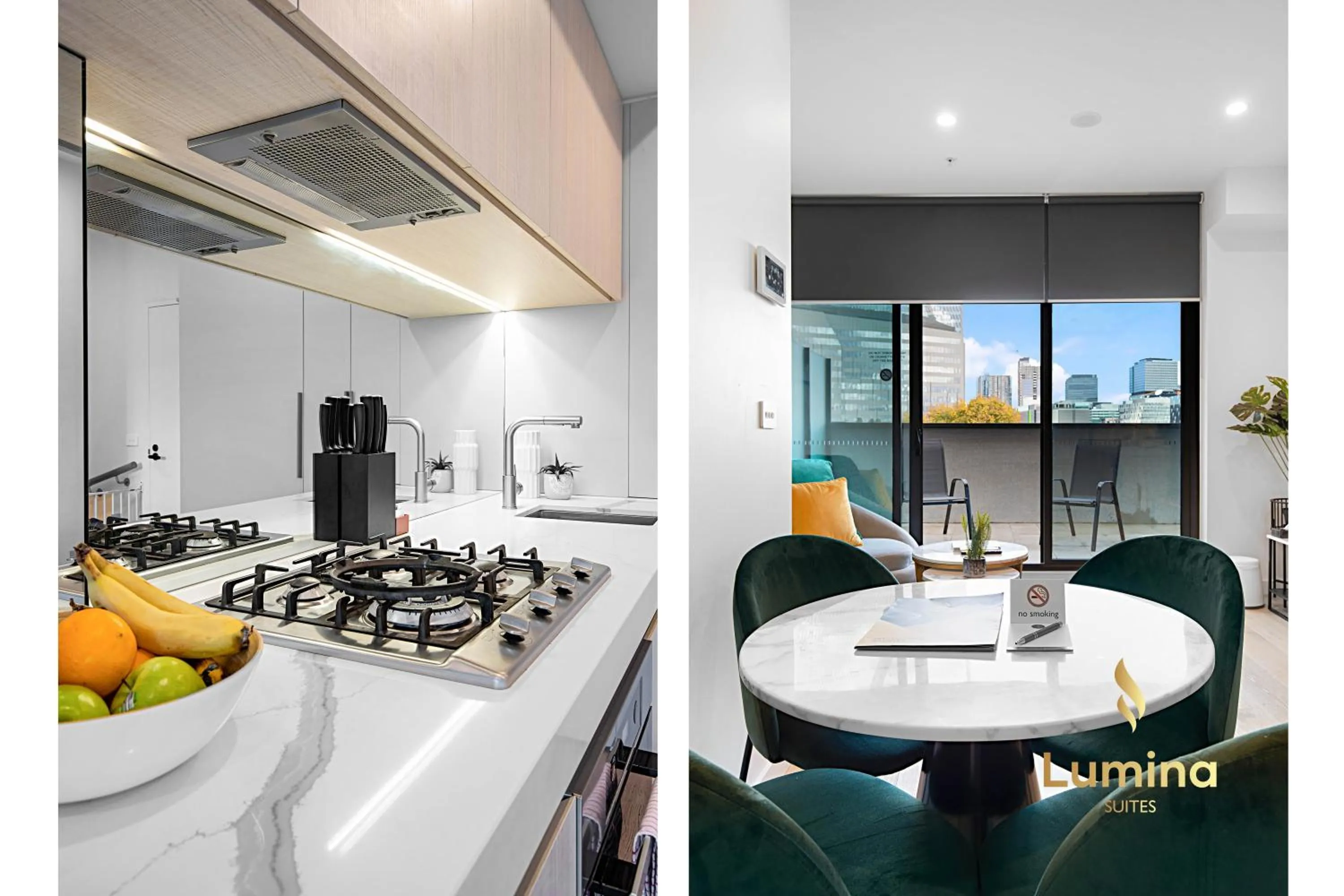 kitchen in Lumina Suites