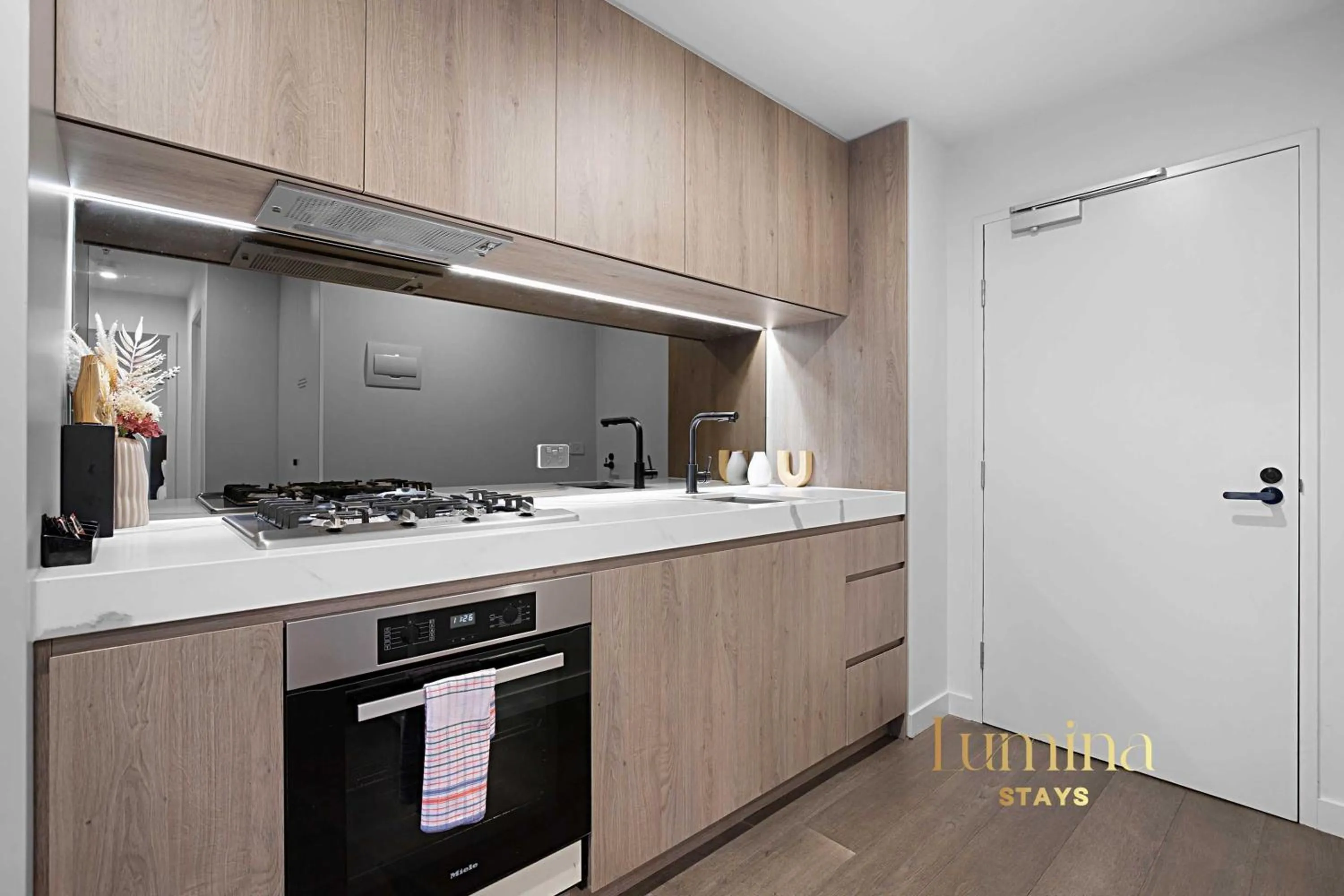 kitchen in Lumina Suites