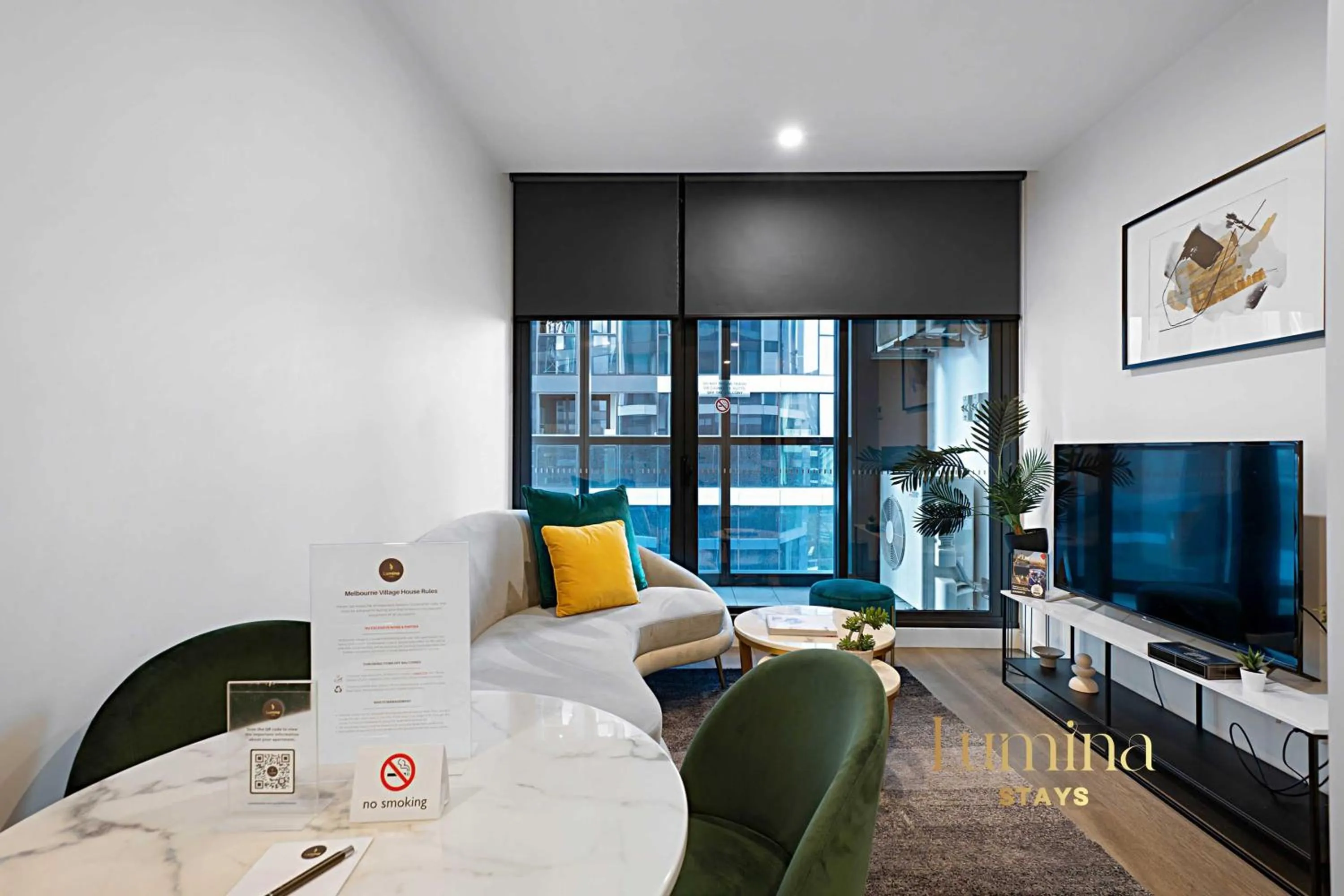 Living room in Lumina Suites