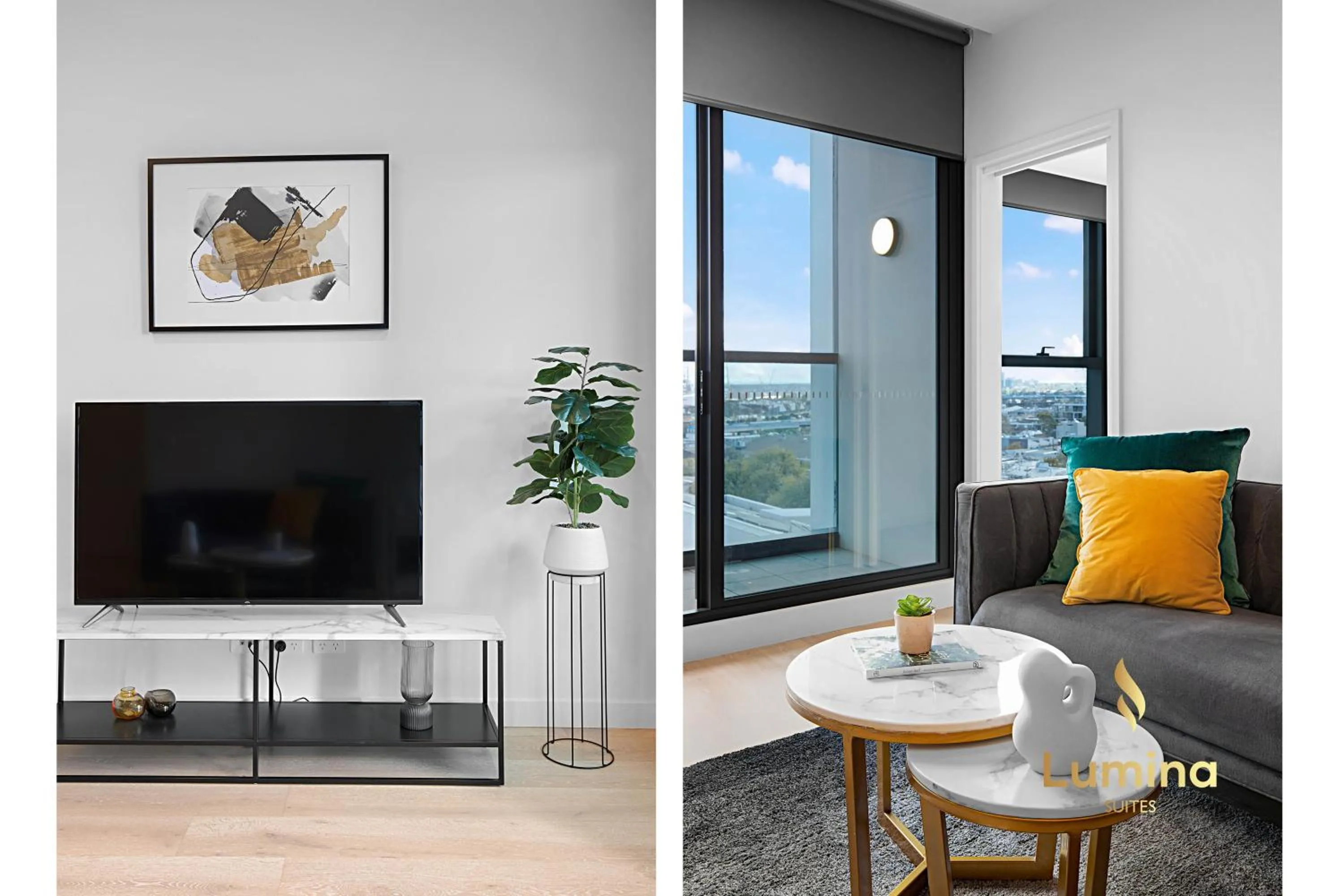 Living room in Lumina Suites