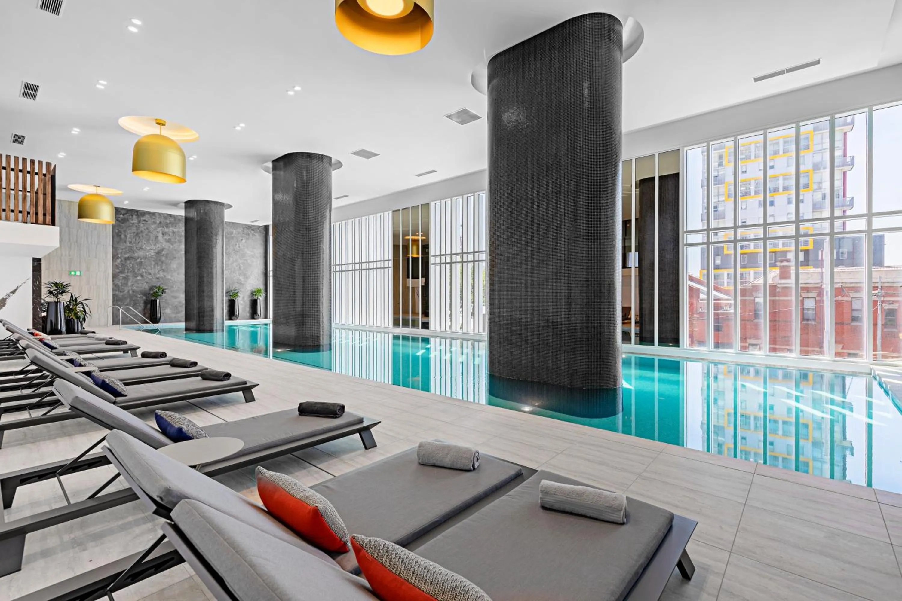 Pool view in Lumina Suites