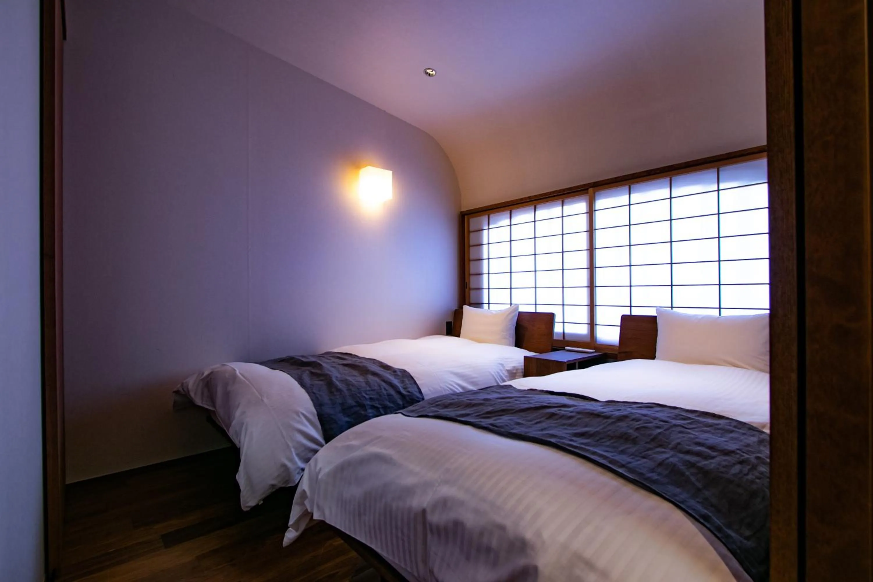 Bed in THE MACHIYA SHINSEN-EN