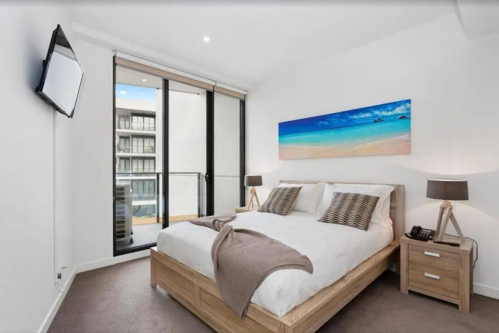 Bed in Sandy Hill apartment, Sandringham