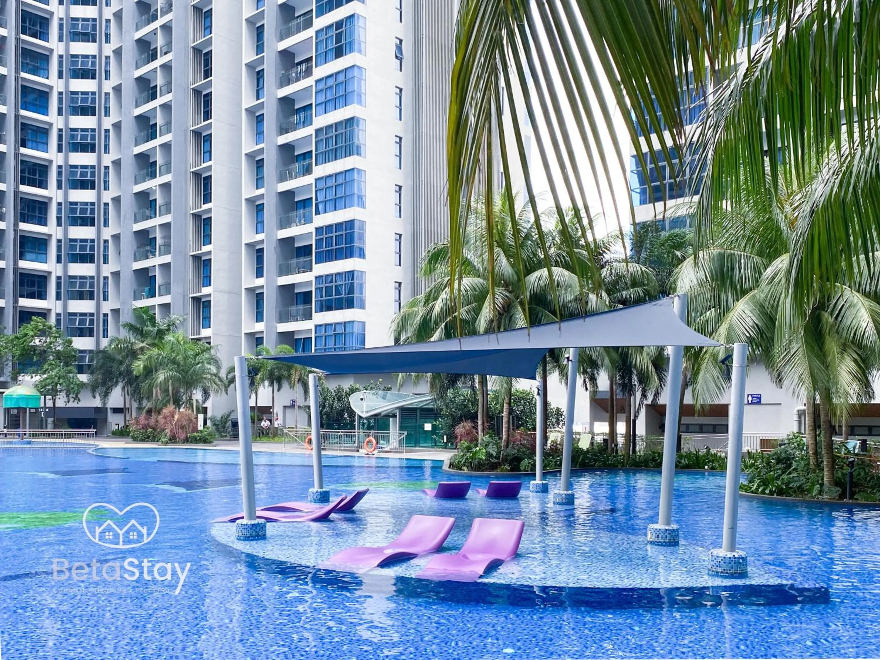 Swimming pool in Atlantis Residences Melaka by BetaStay