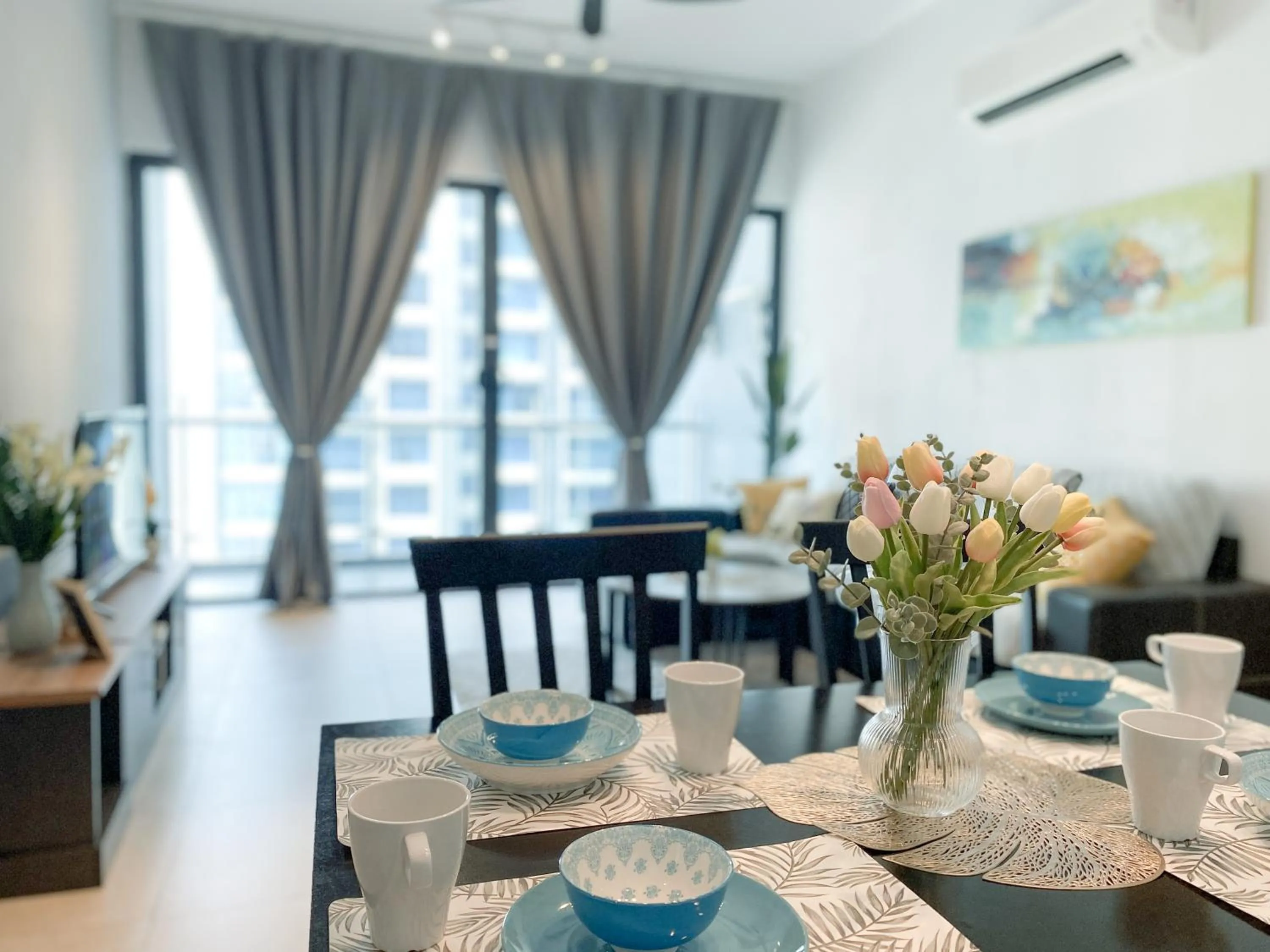 Dining area in Atlantis Residences Melaka by BetaStay