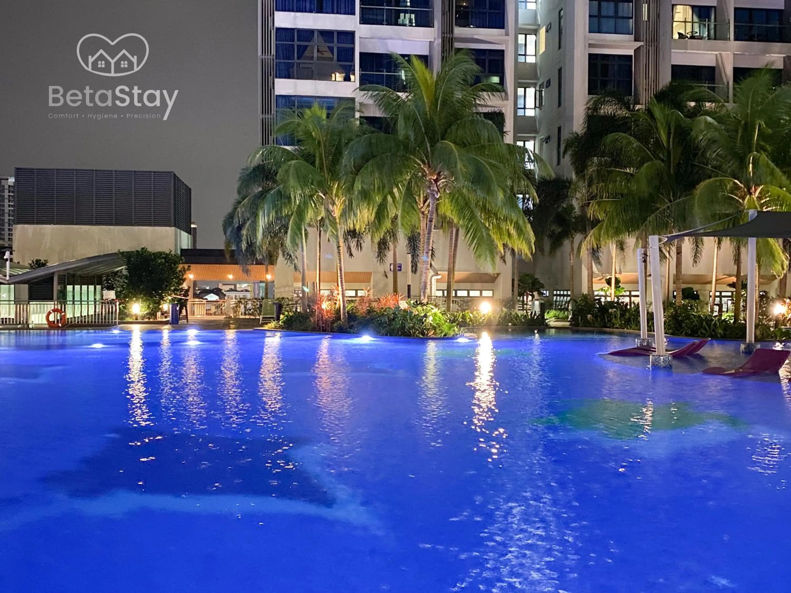 Swimming pool in Atlantis Residences Melaka by BetaStay