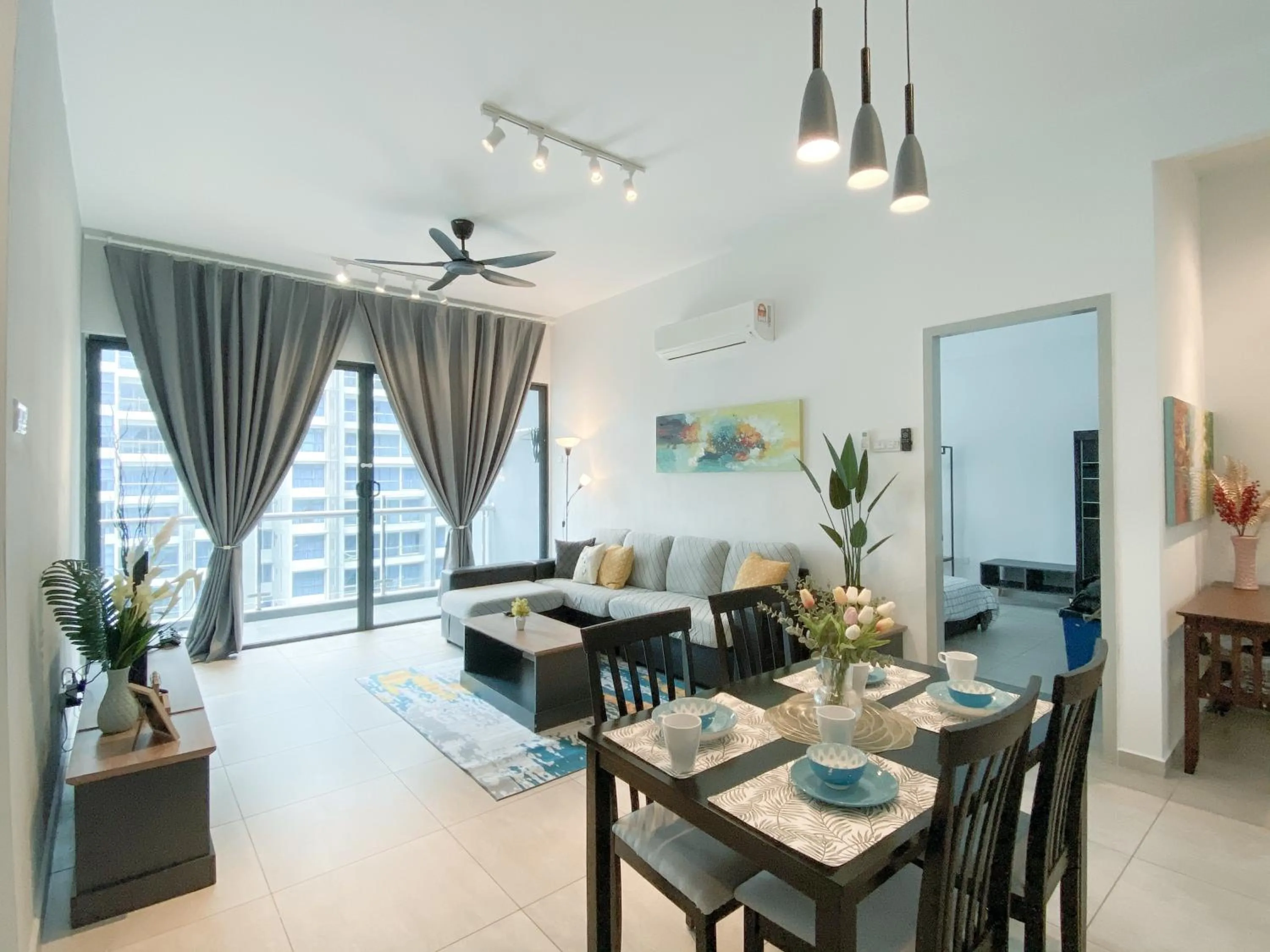 Living room in Atlantis Residences Melaka by BetaStay