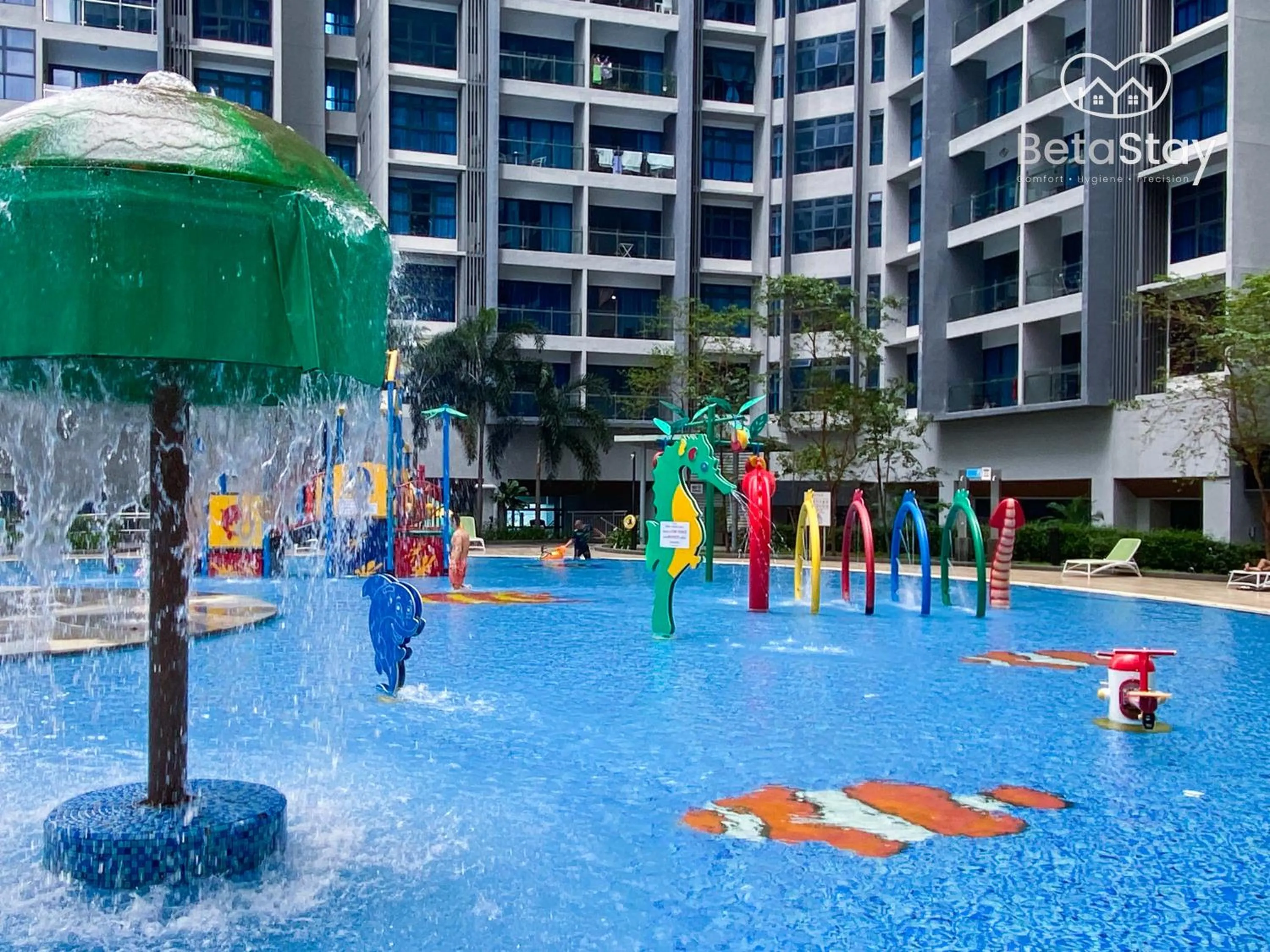 Swimming pool in Atlantis Residences Melaka by BetaStay