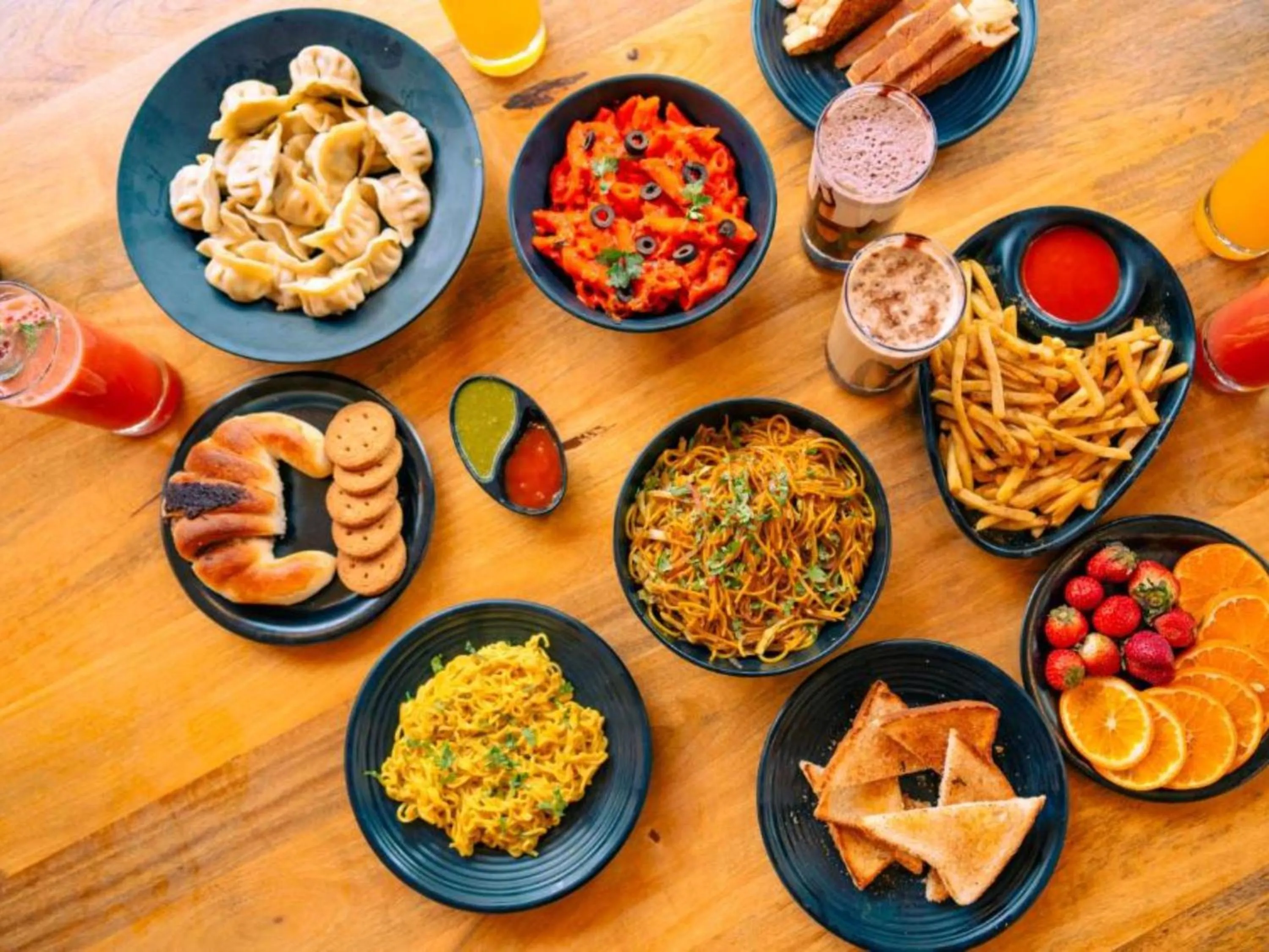 Food and drinks in The Hosteller Kasol, Parvati Valley