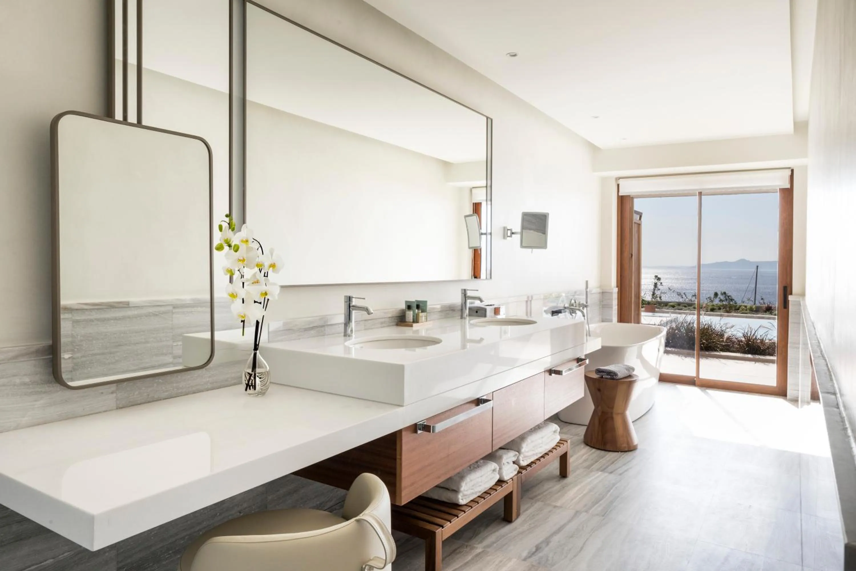 Bathroom in Porto Elounda Golf & Spa Resort, Six Senses Spa