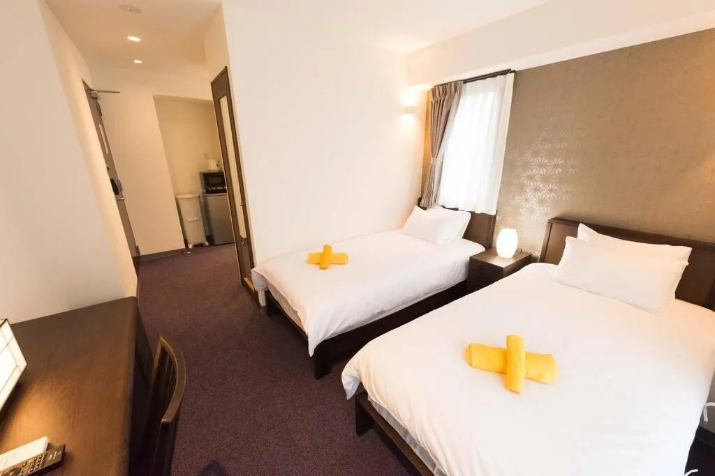 Bed in Serorin Light Hotel Tokyo