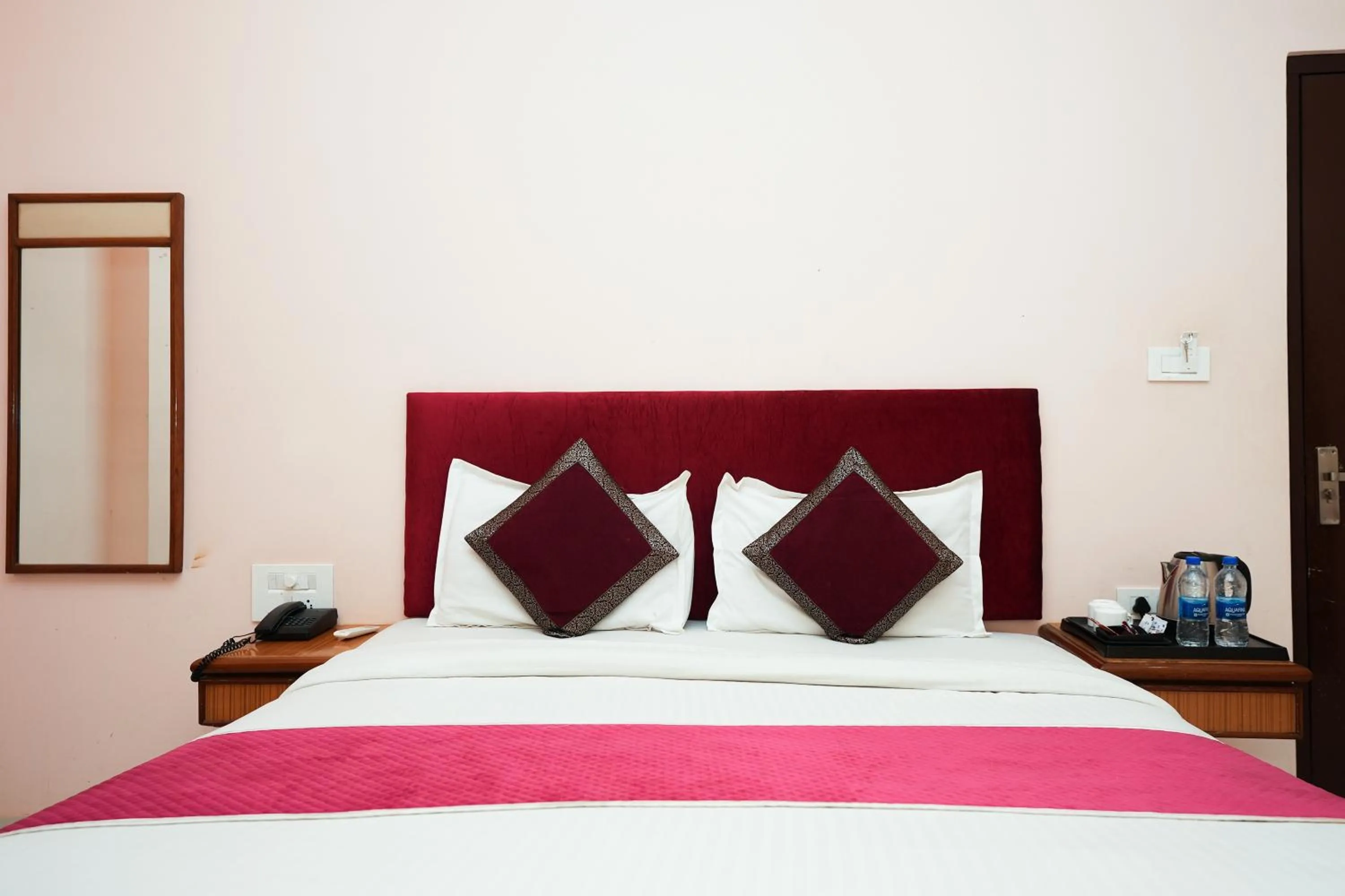 Bed in Agariya Haveli near Pichola Lake, Udaipur