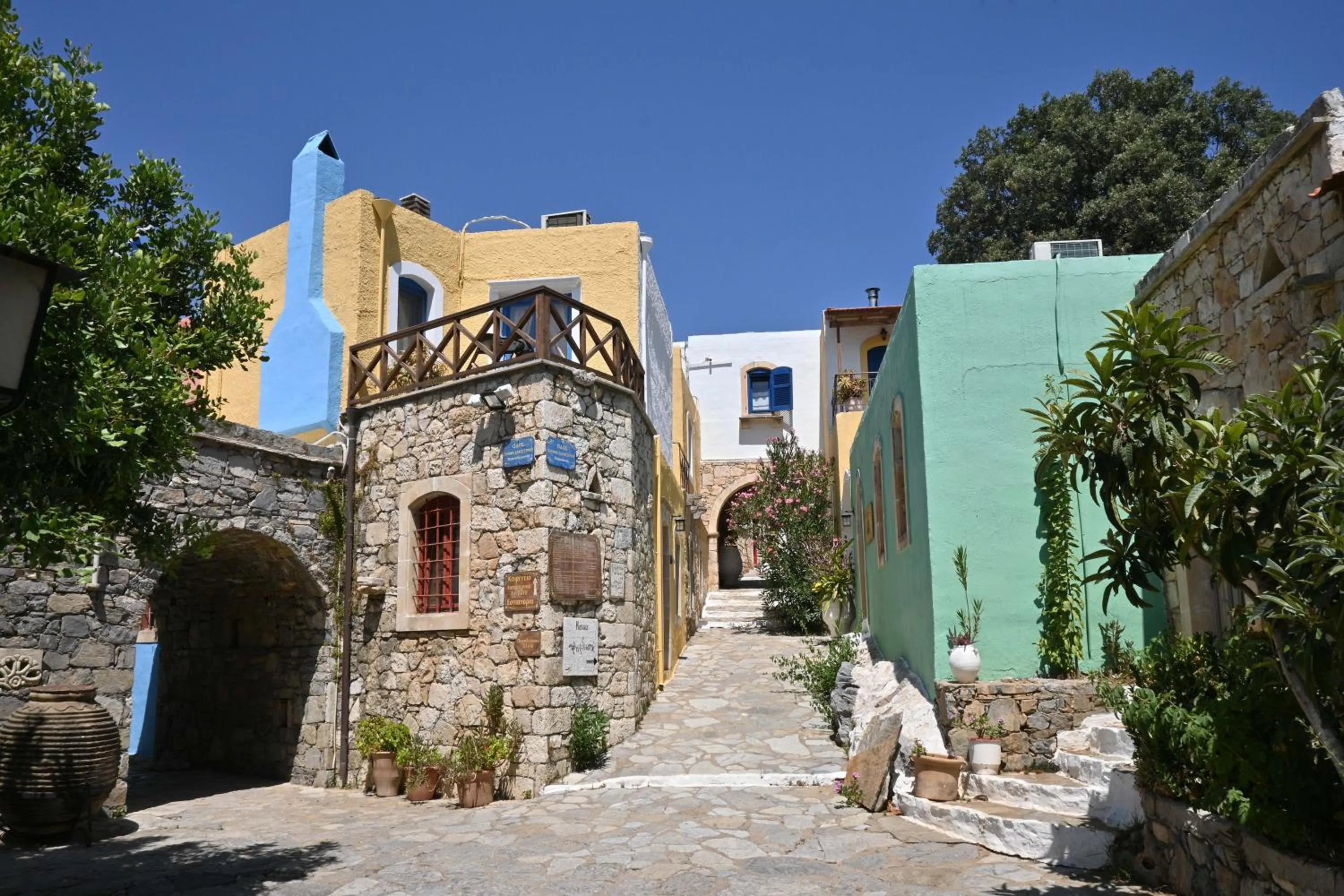 Property building in Arolithos Traditional Village Hotel