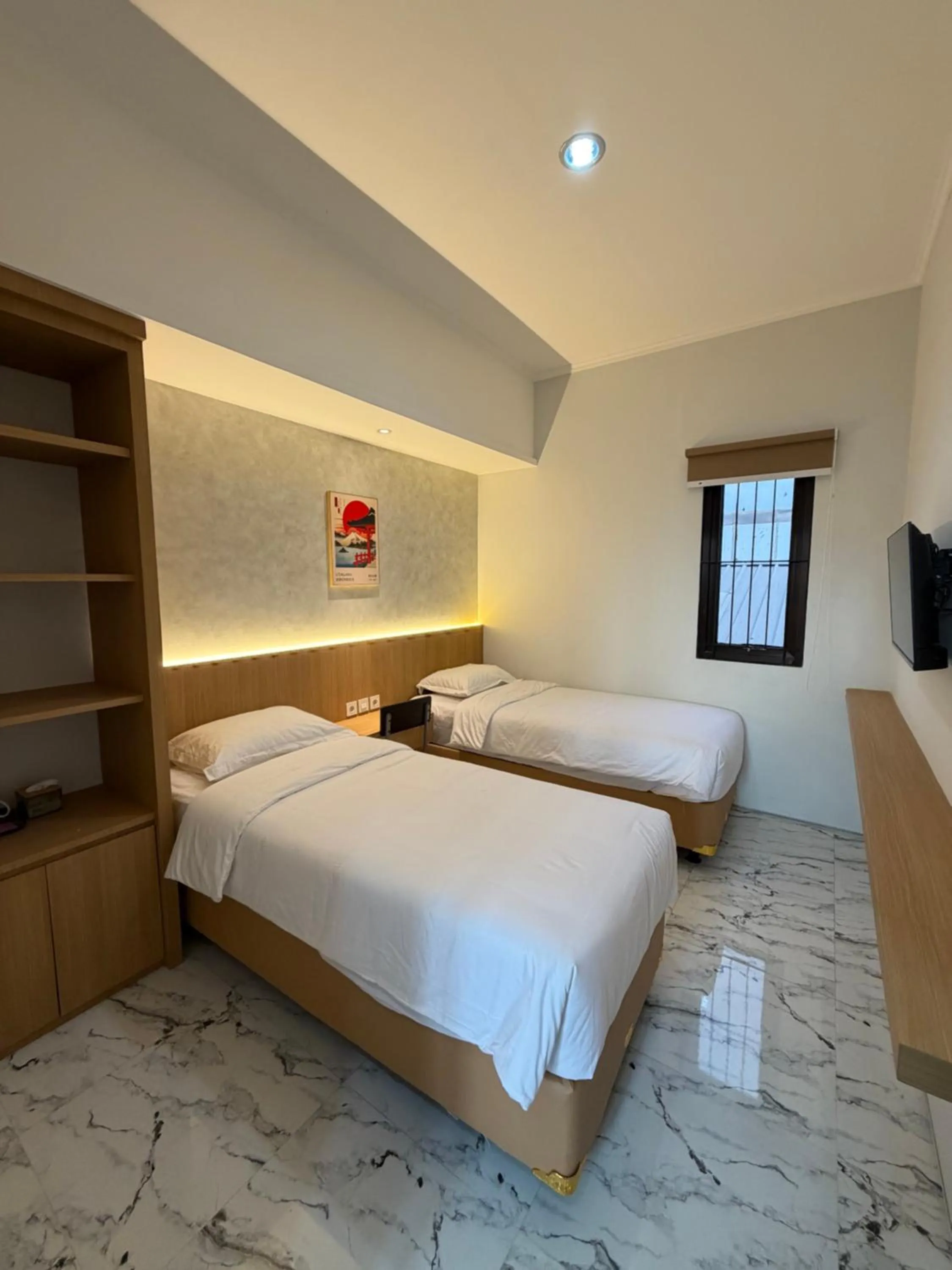 Bedroom, Bed in Aurora House Surabaya