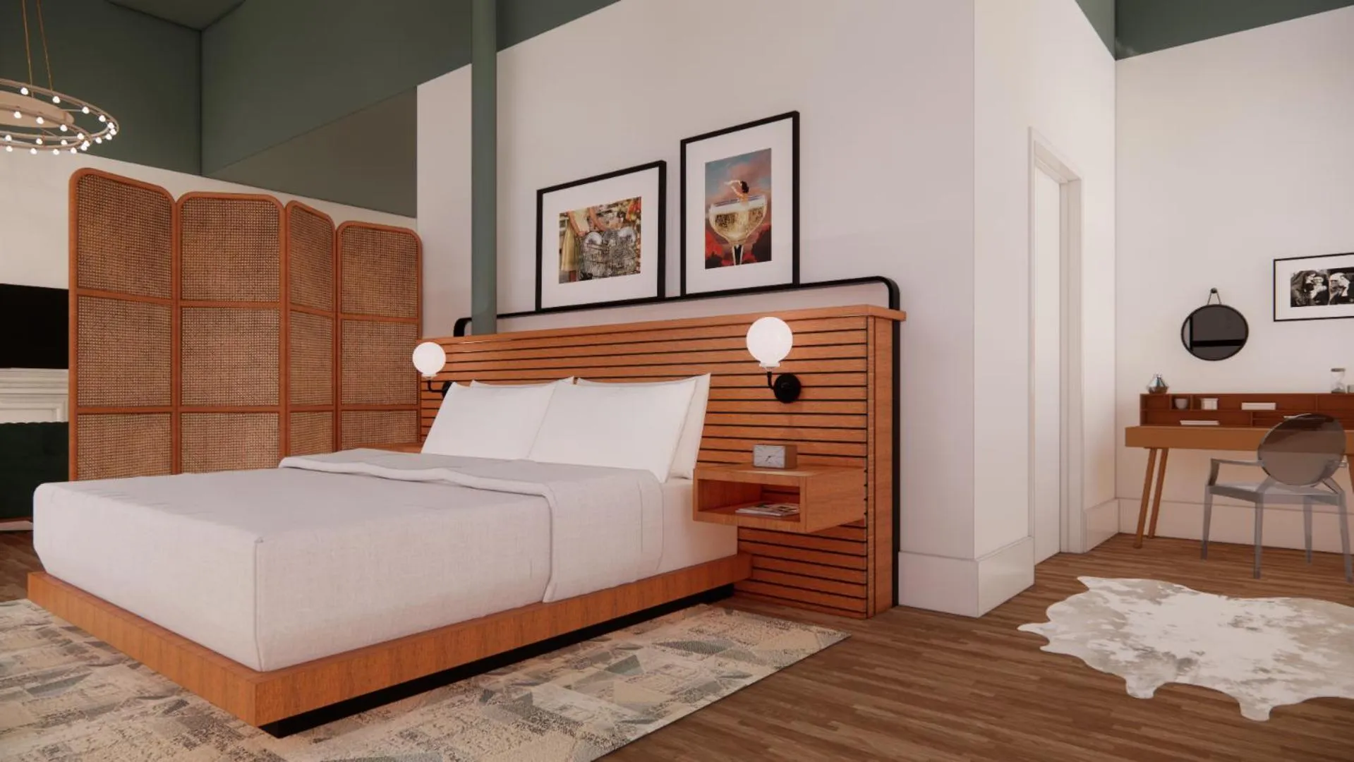 Bed in The Myriad Hotel Louisville, Tapestry Collection by Hilton