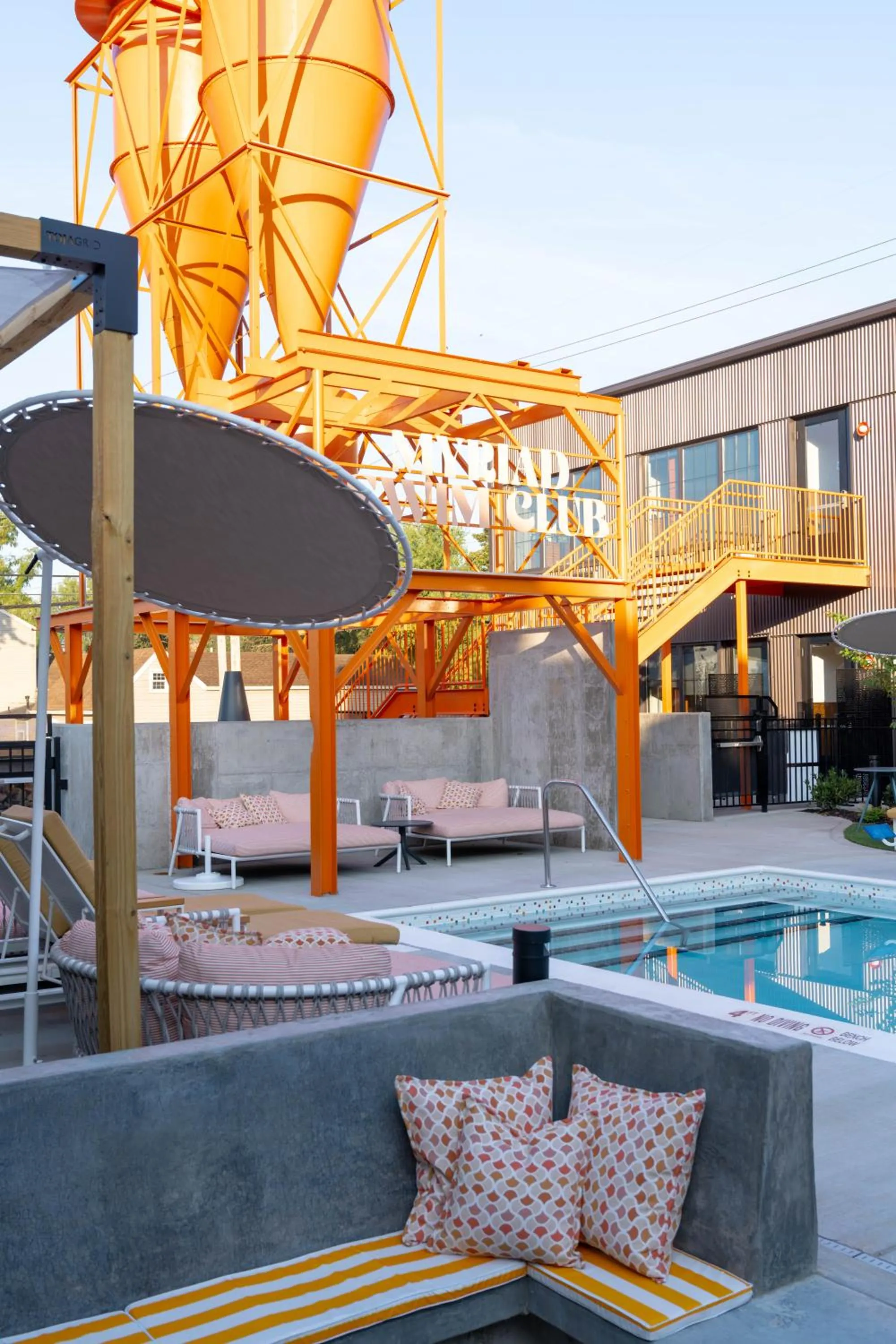 Swimming pool in The Myriad Hotel Louisville, Tapestry Collection by Hilton