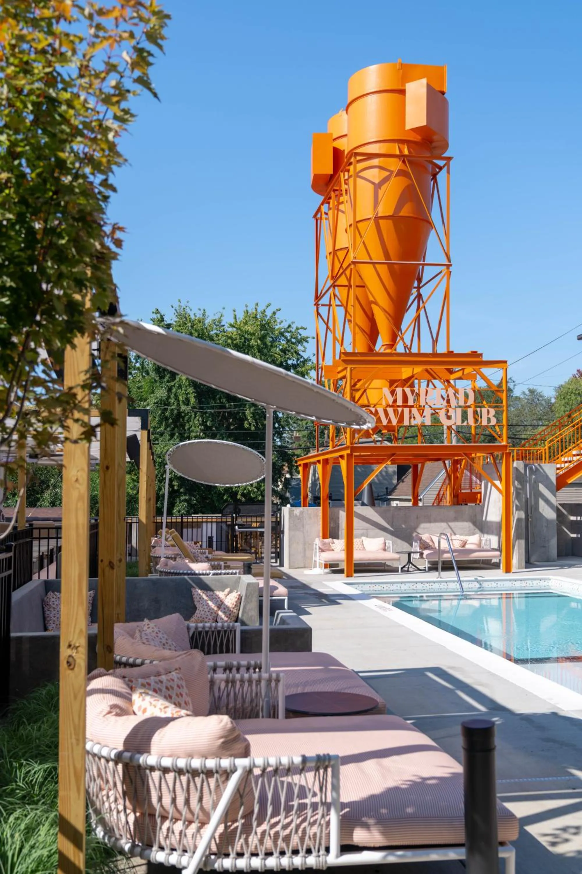 Swimming pool in The Myriad Hotel Louisville, Tapestry Collection by Hilton