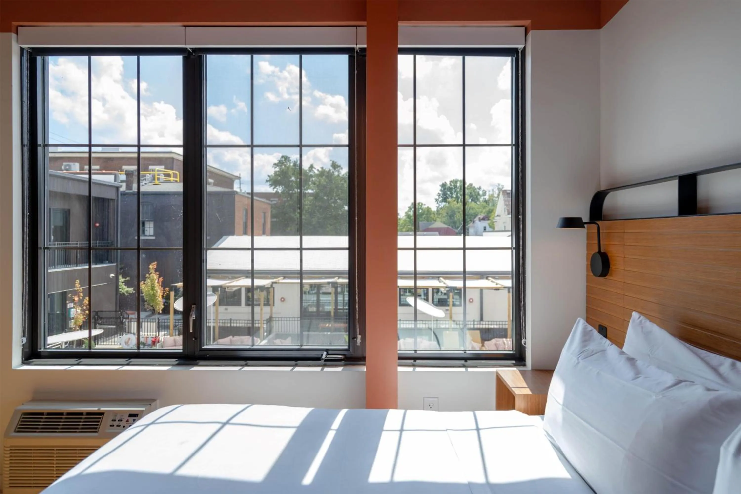 View (from property/room), Bed in The Myriad Hotel Louisville, Tapestry Collection by Hilton