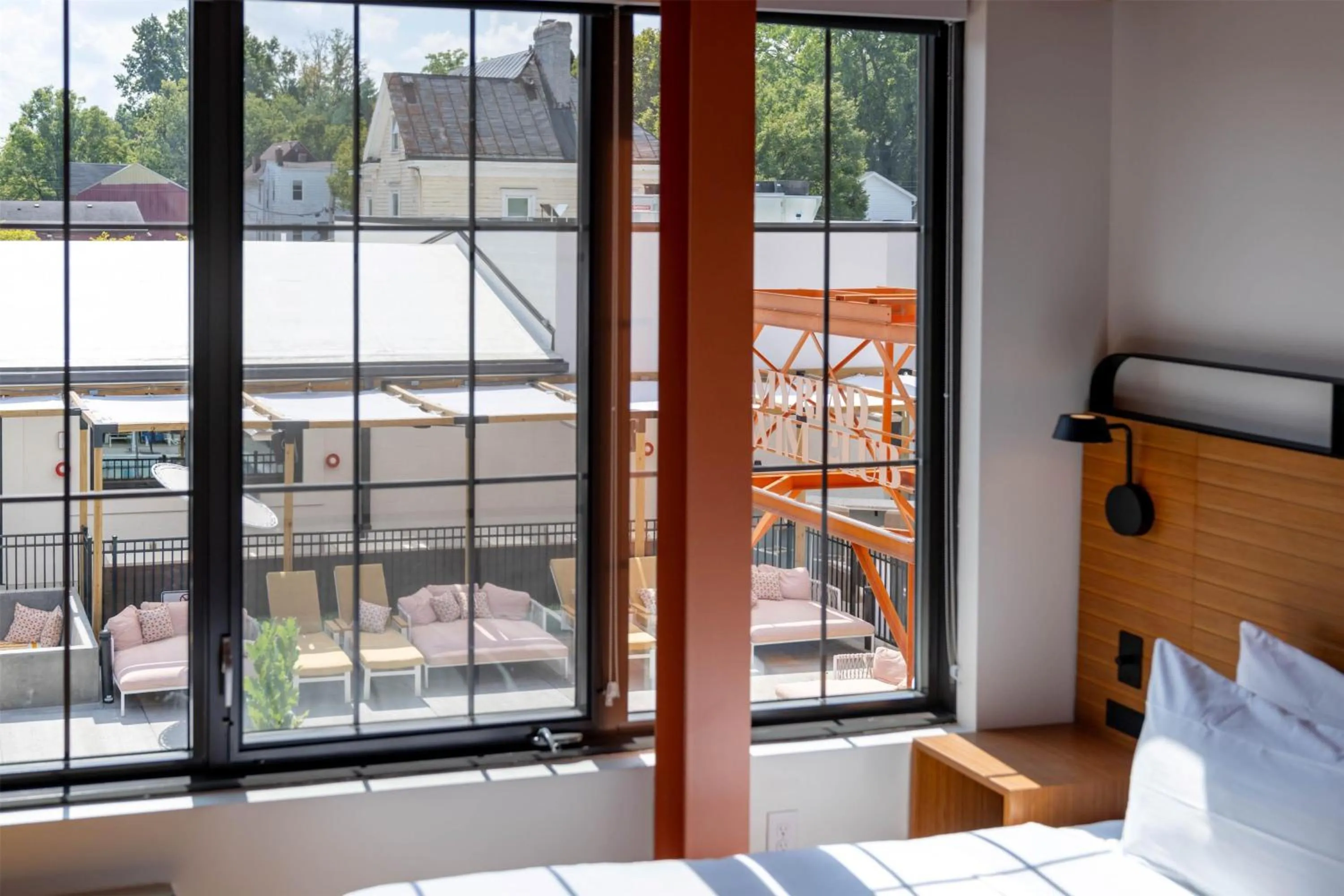 View (from property/room), Bed in The Myriad Hotel Louisville, Tapestry Collection by Hilton