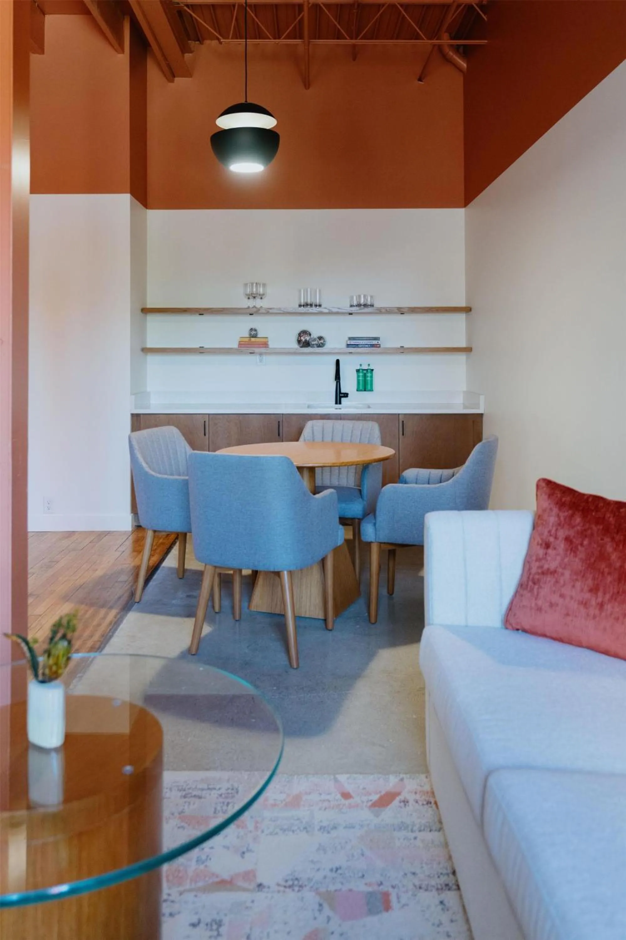 Living room in The Myriad Hotel Louisville, Tapestry Collection by Hilton