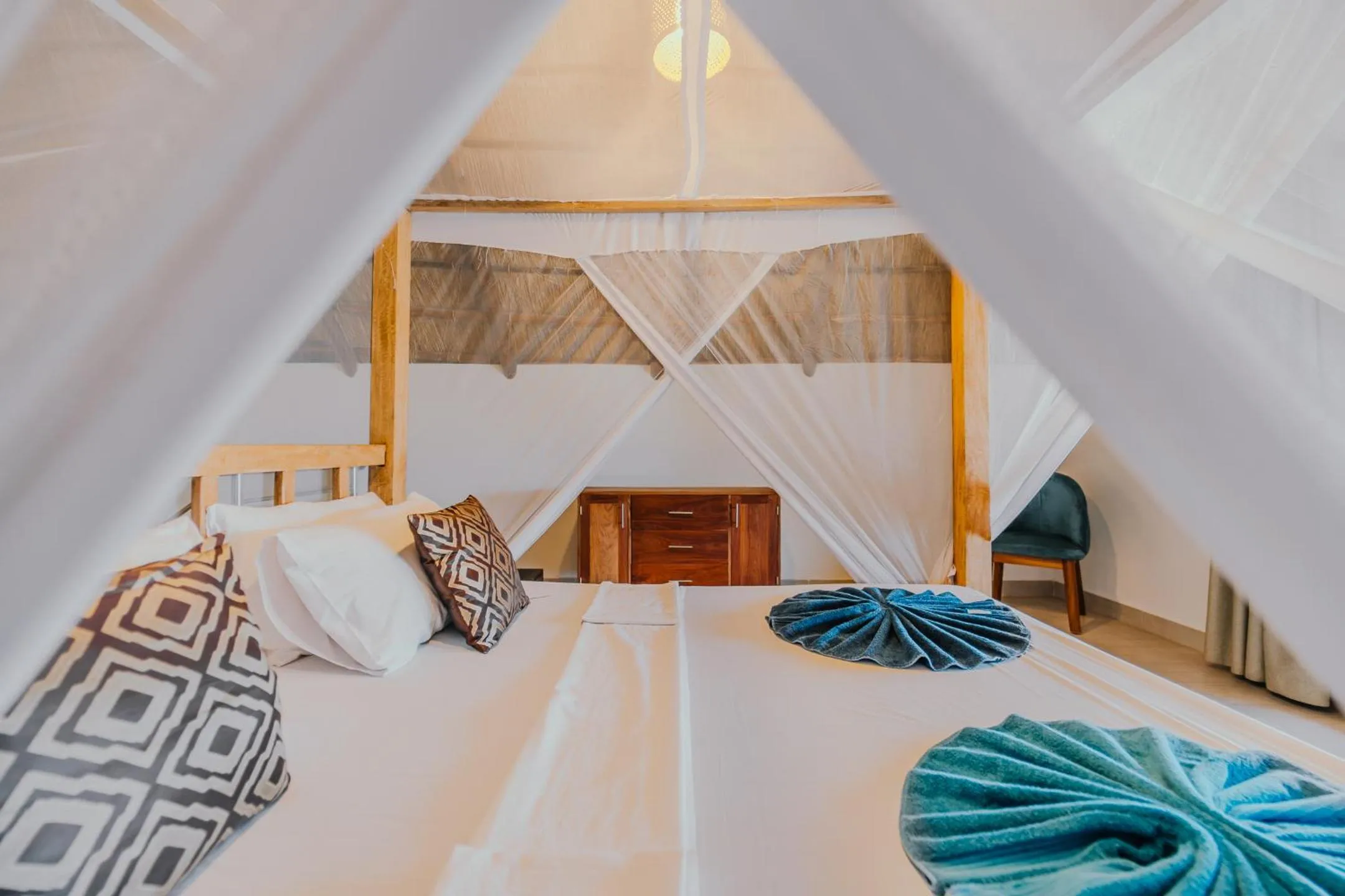 Bed in Zaria Garden Bungalows