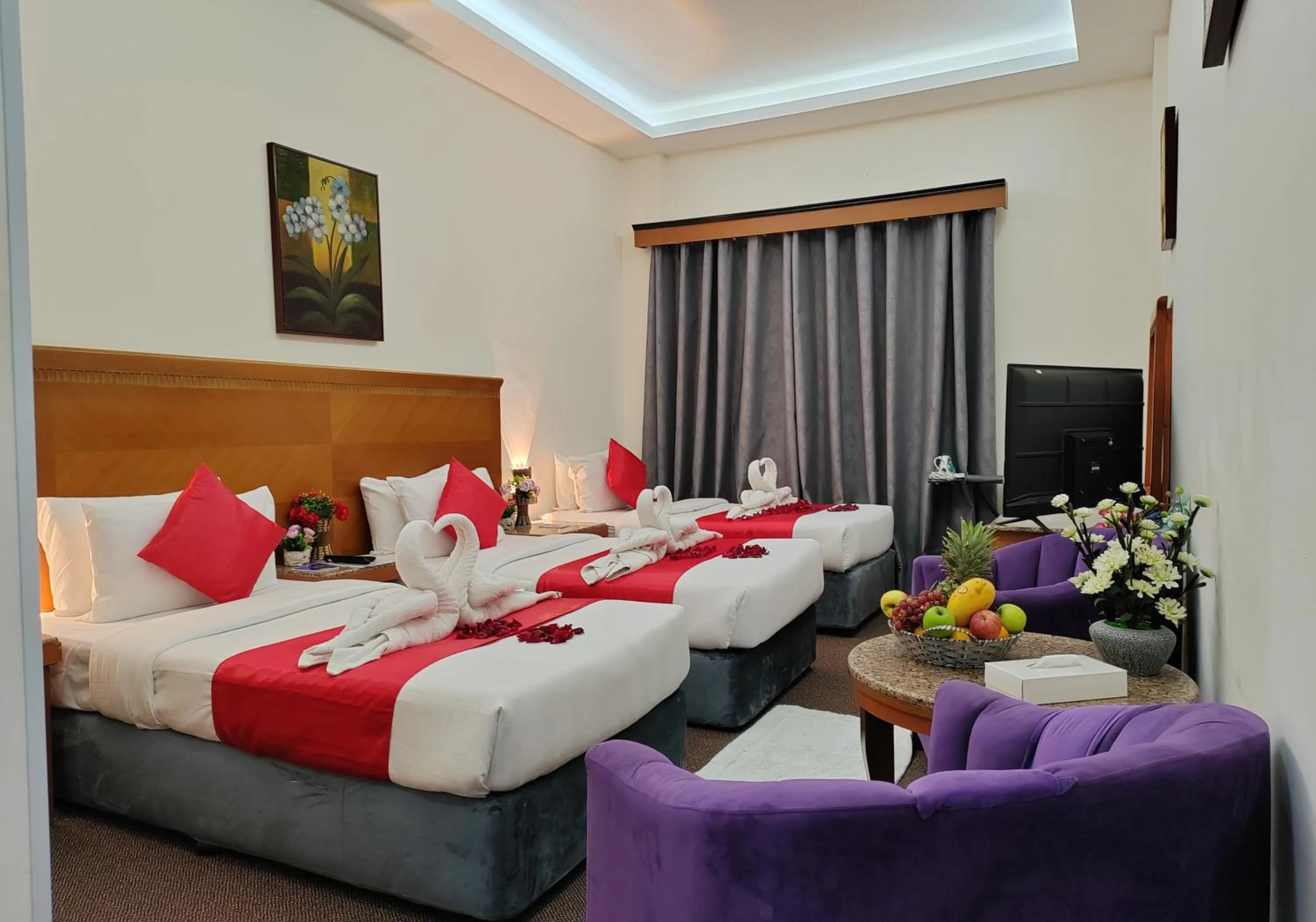 Bed in Le Paradise Palace Hotel Deira Dubai Al Rigga