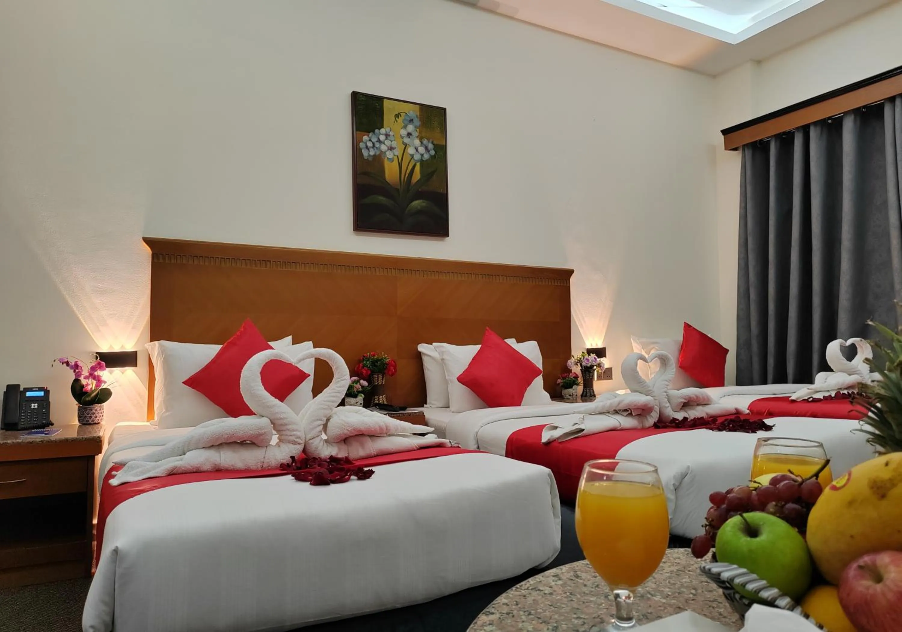 Bed in Le Paradise Palace Hotel Deira Dubai Al Rigga